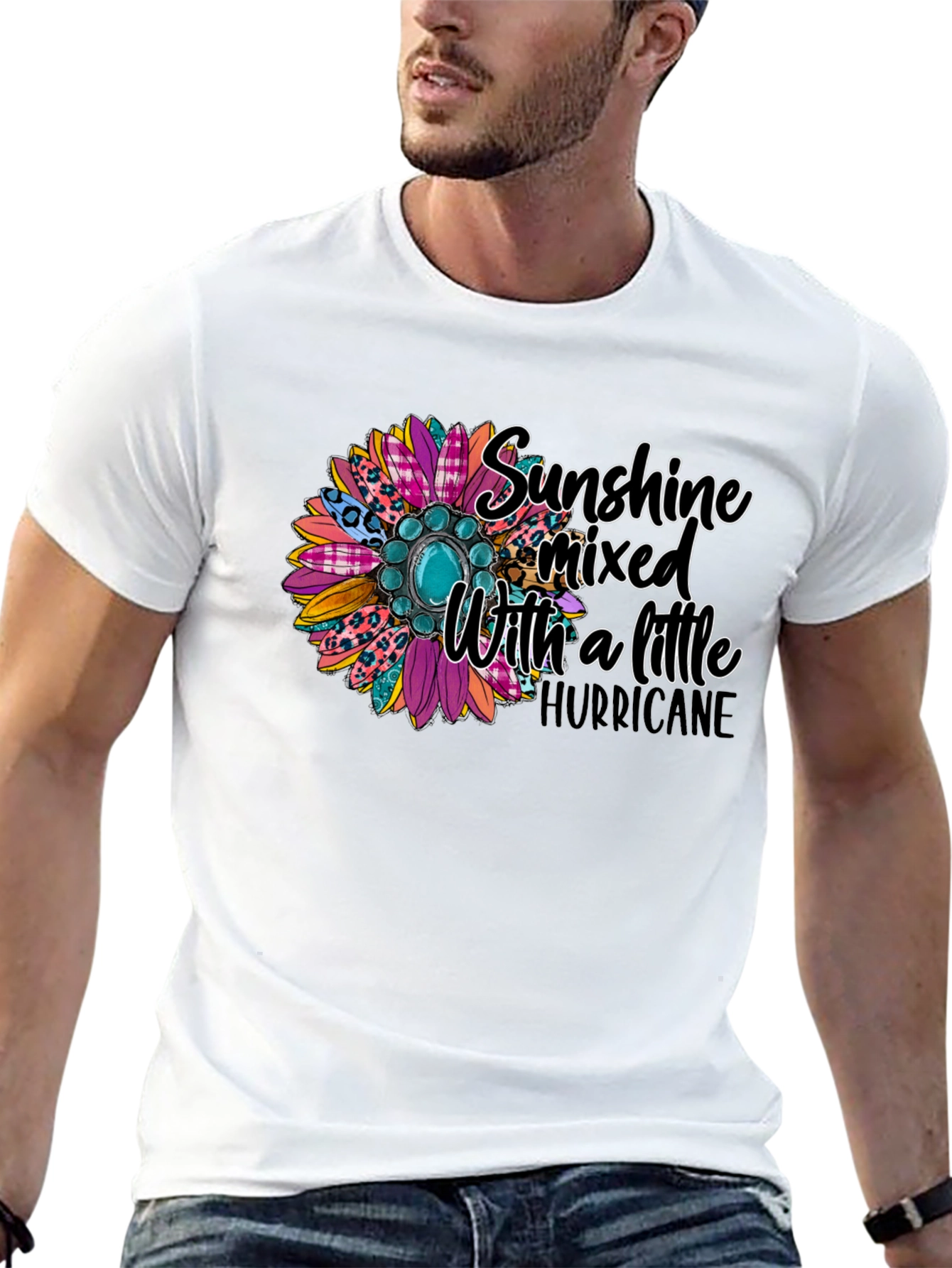 Sunshine Mixed With a Little Hurricane Graphic Tee