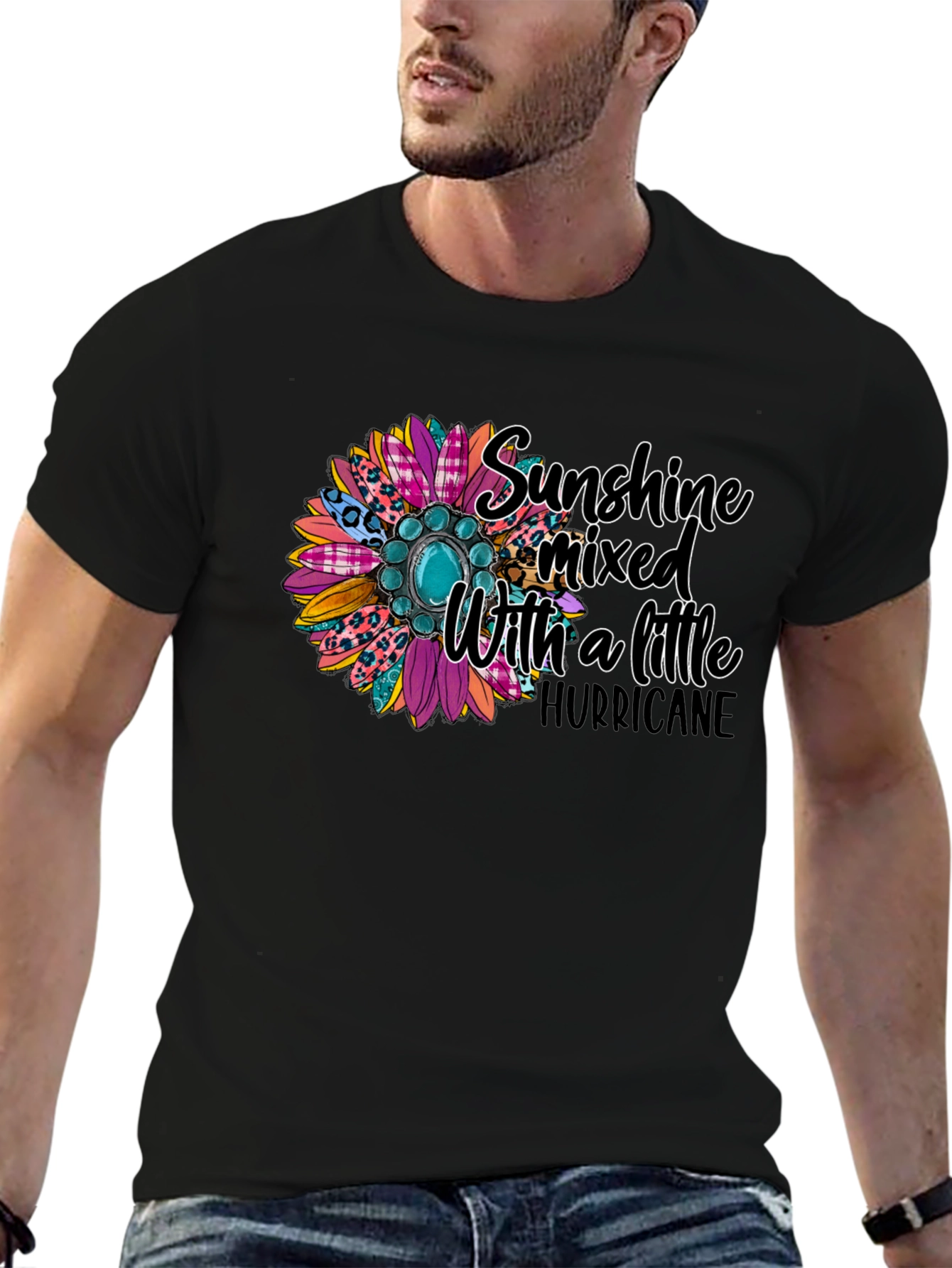Sunshine Mixed With a Little Hurricane Graphic Tee