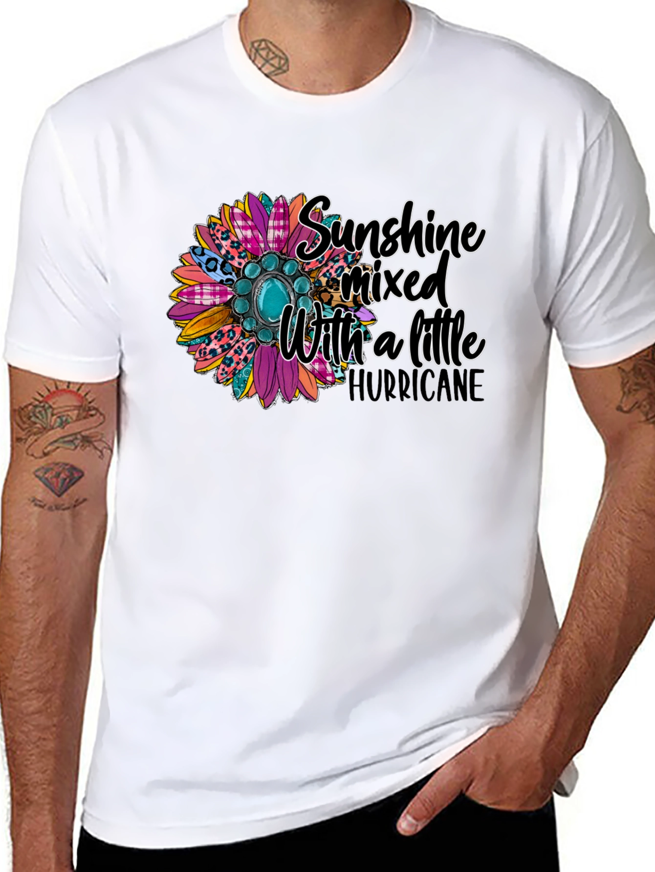 Sunshine Mixed With a Little Hurricane Graphic Tee