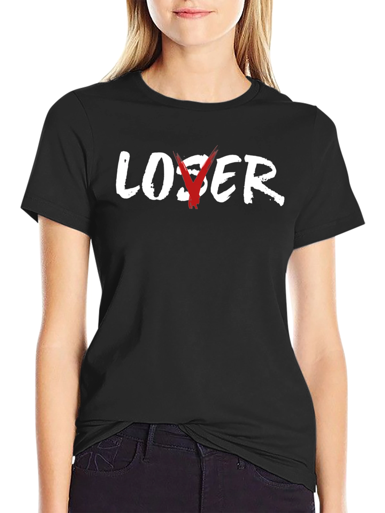 Loser/Lover Graphic Tee - Soft Cotton Blend T-Shirt