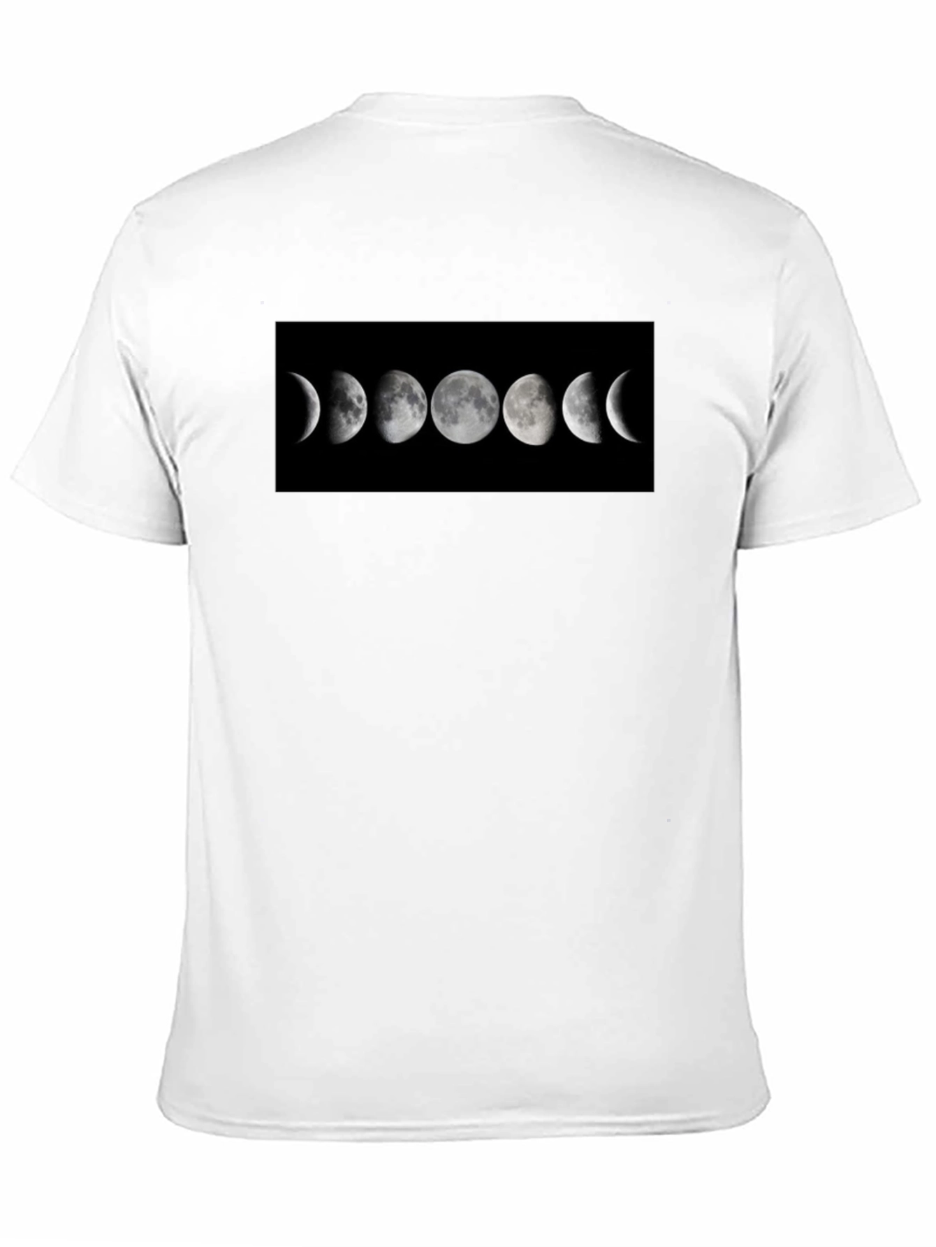 Lunar Phase Graphic Black T-Shirt