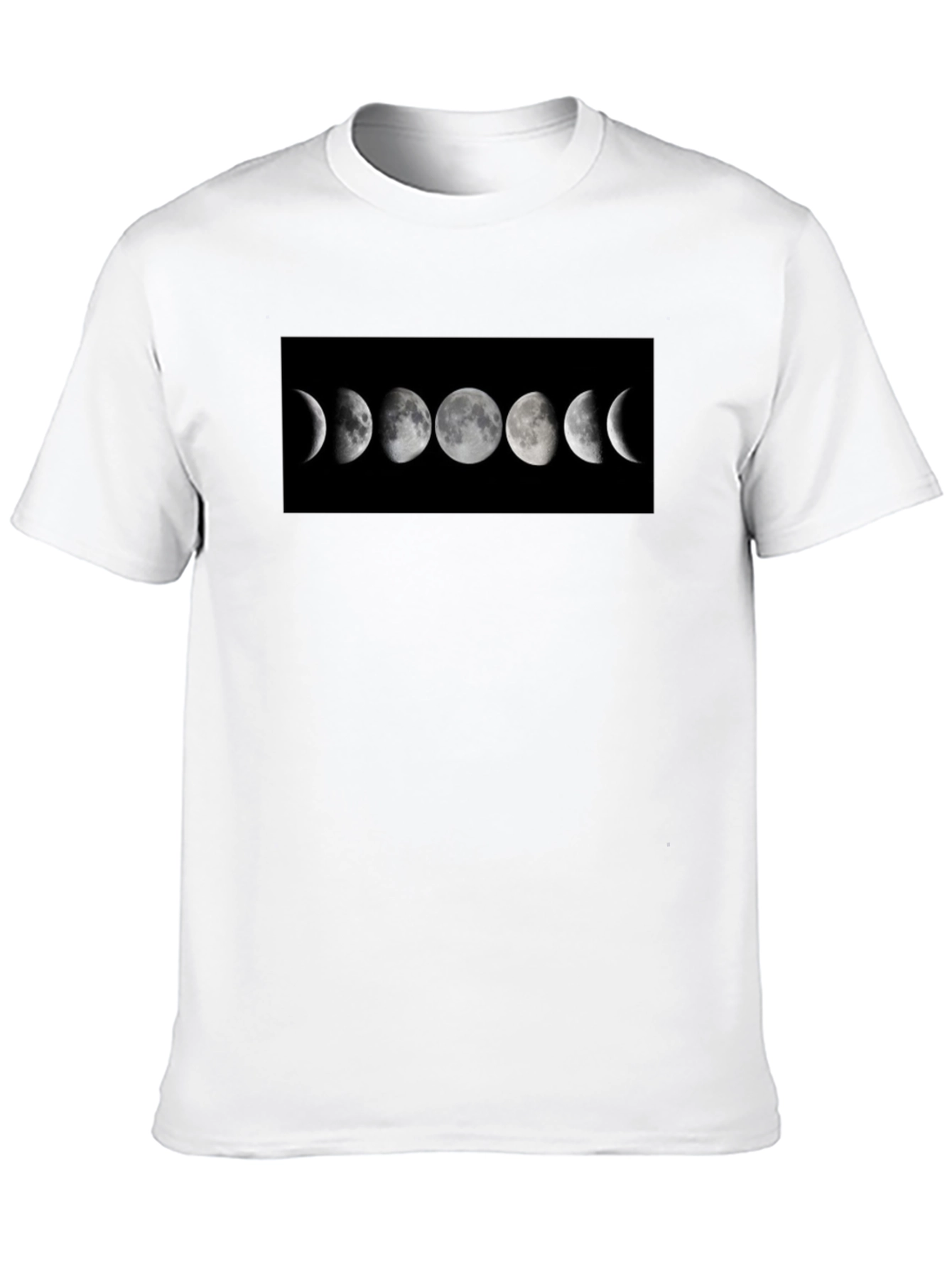 Lunar Phase Graphic Black T-Shirt