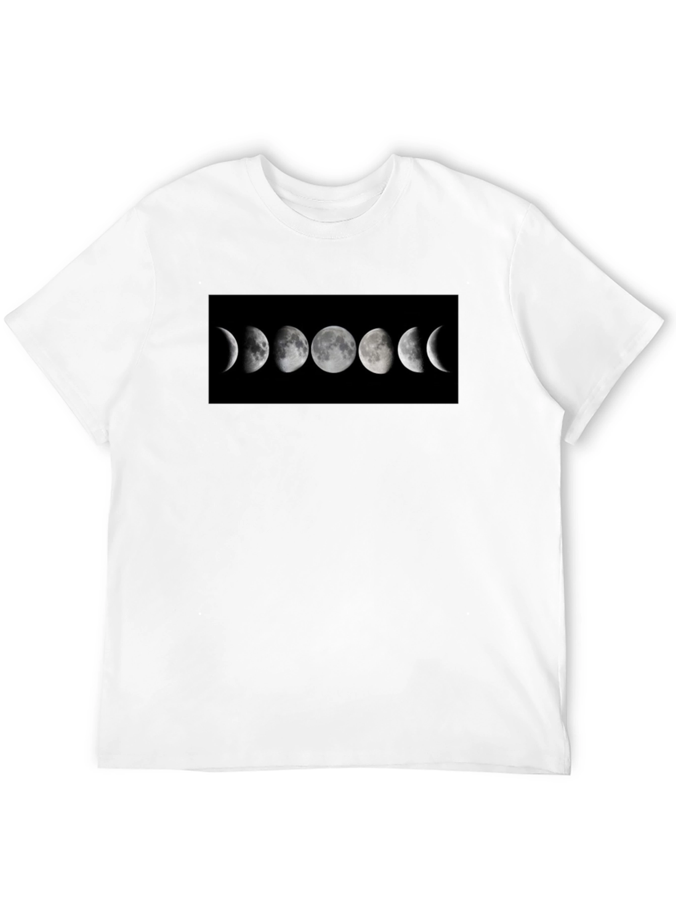 Lunar Phase Graphic Black T-Shirt