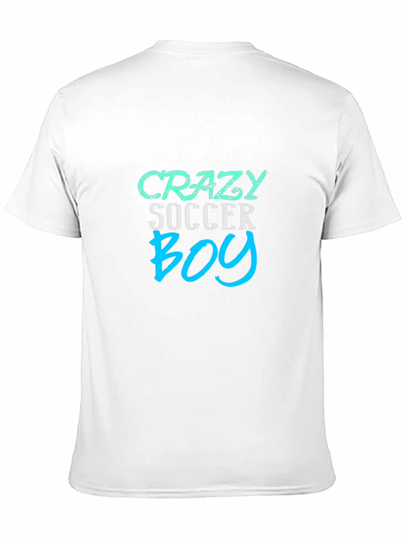 Crazy Soccer Boy Black T-Shirt