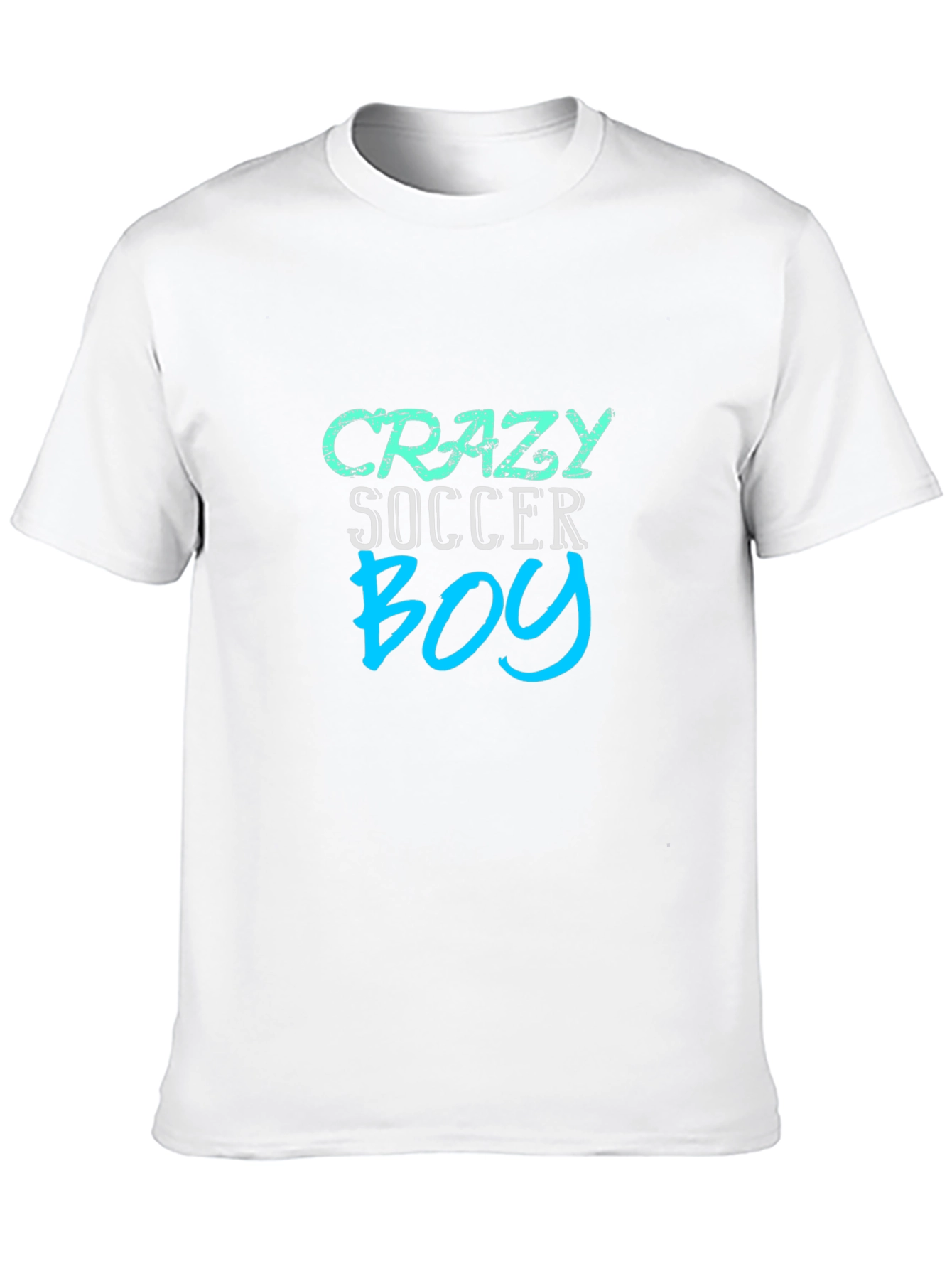 Crazy Soccer Boy Black T-Shirt