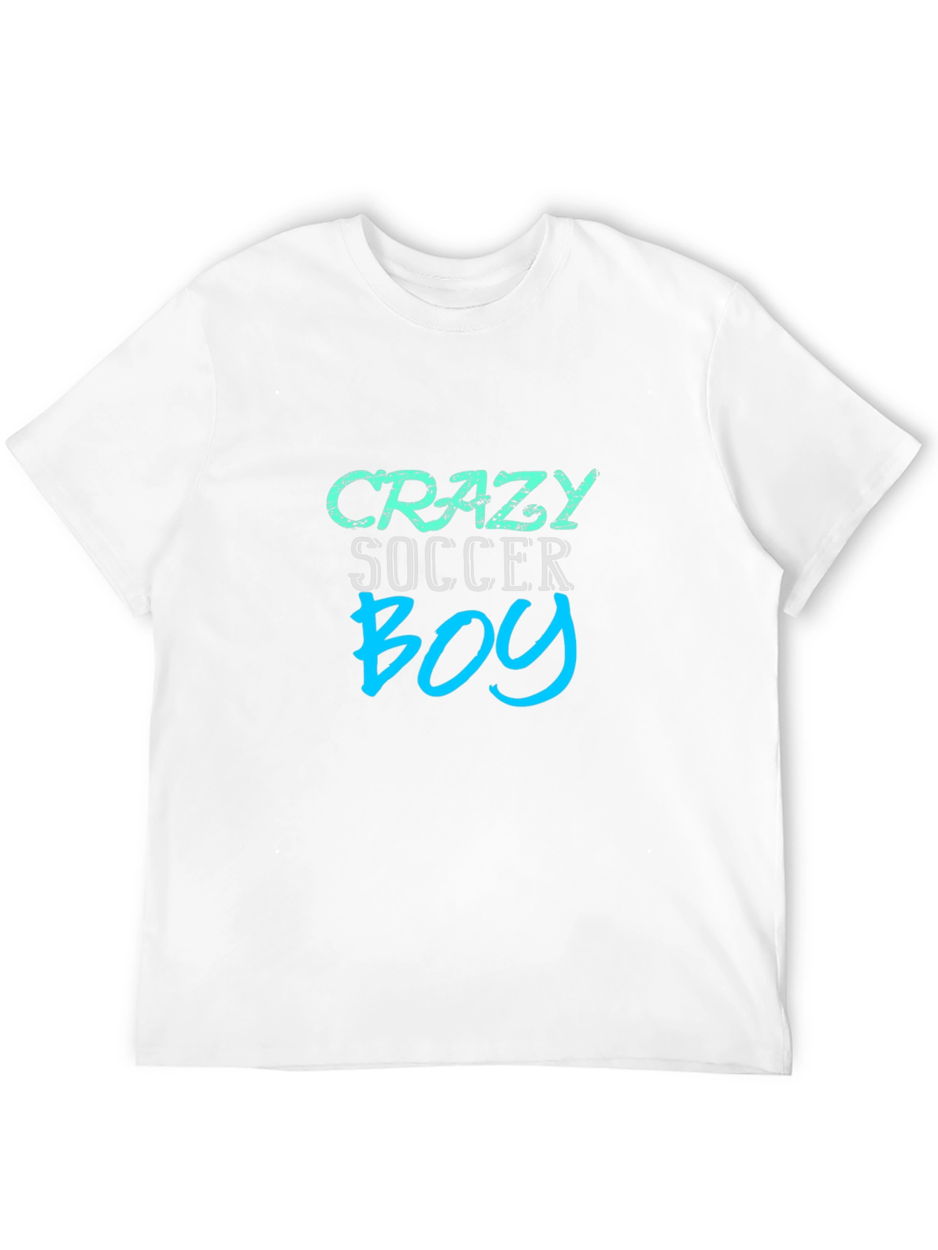 Crazy Soccer Boy Black T-Shirt