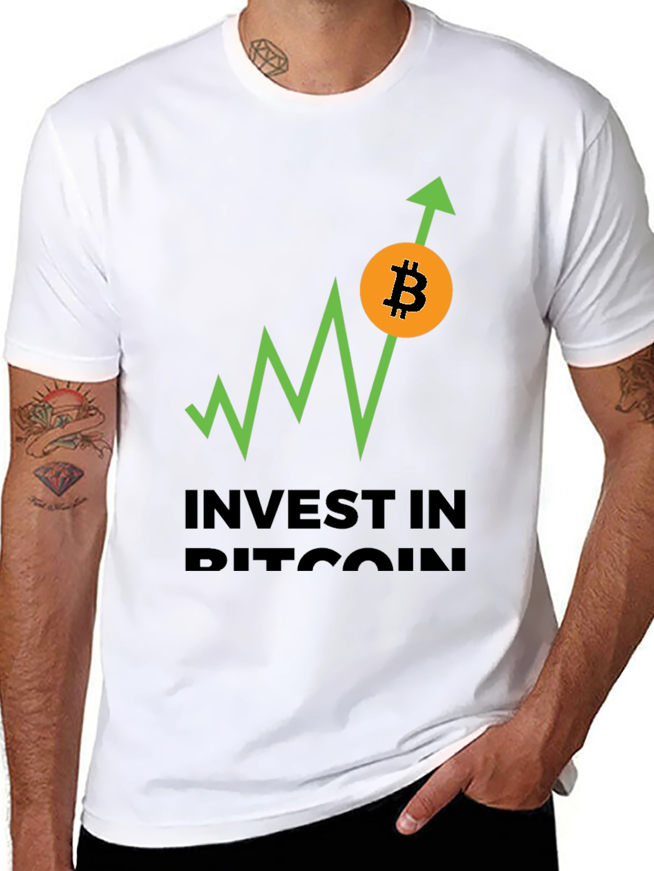 Invest in Bitcoin Crypto T-Shirt