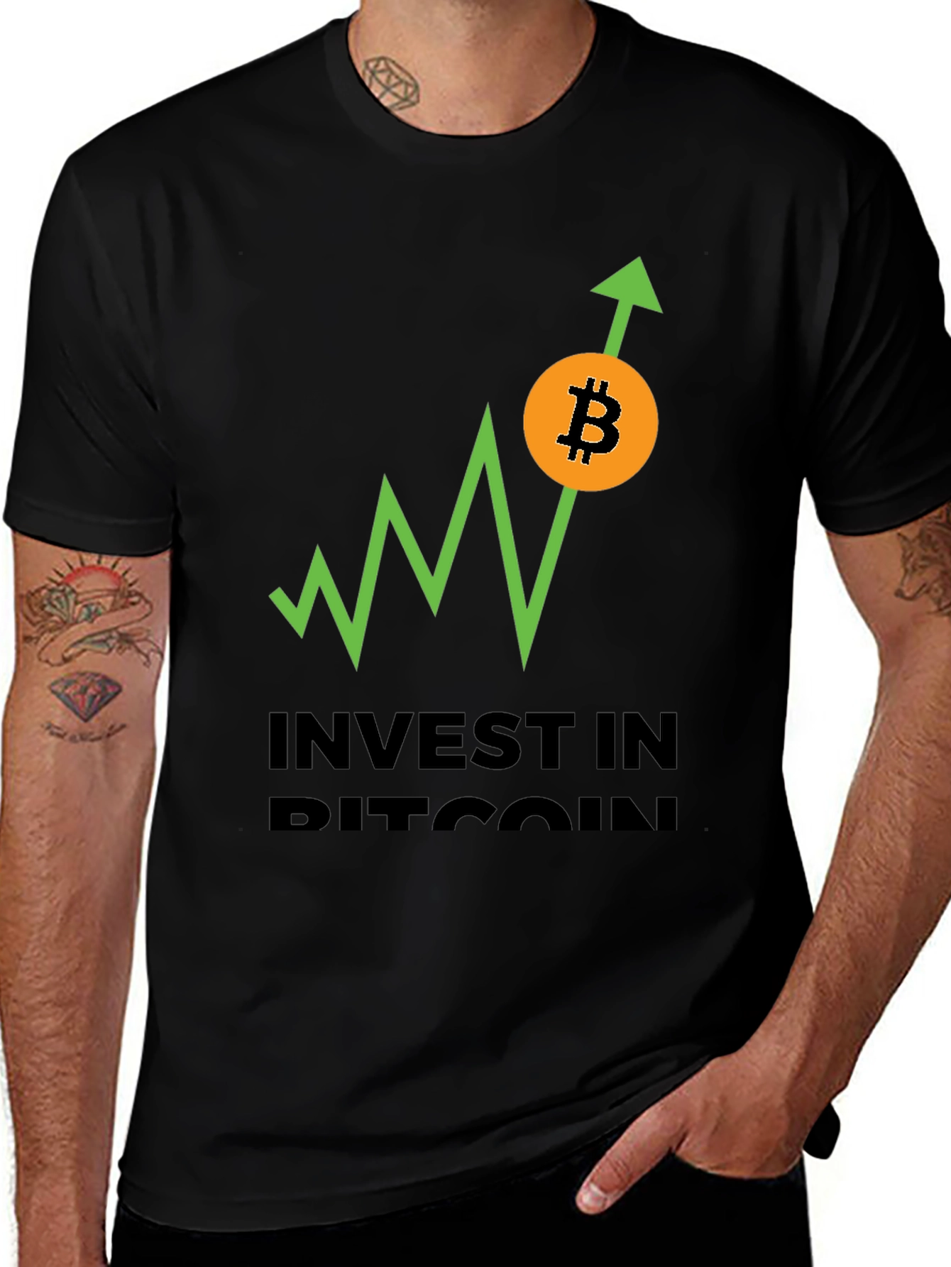 Invest in Bitcoin Crypto T-Shirt
