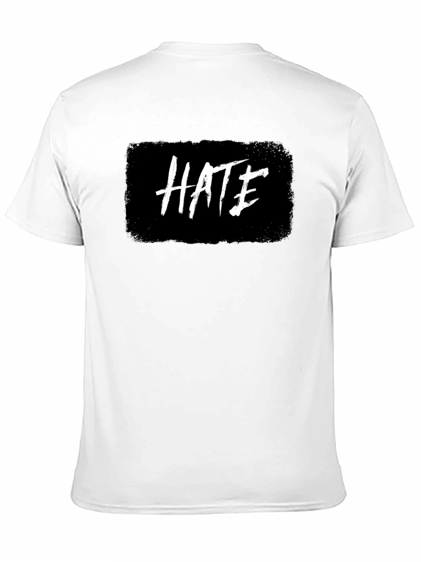 Edgy Hate Graphic Black T-Shirt for Casual Wear