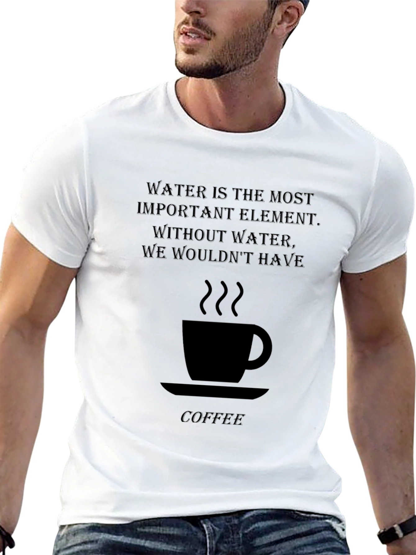 Water Coffee Graphic T-Shirt
