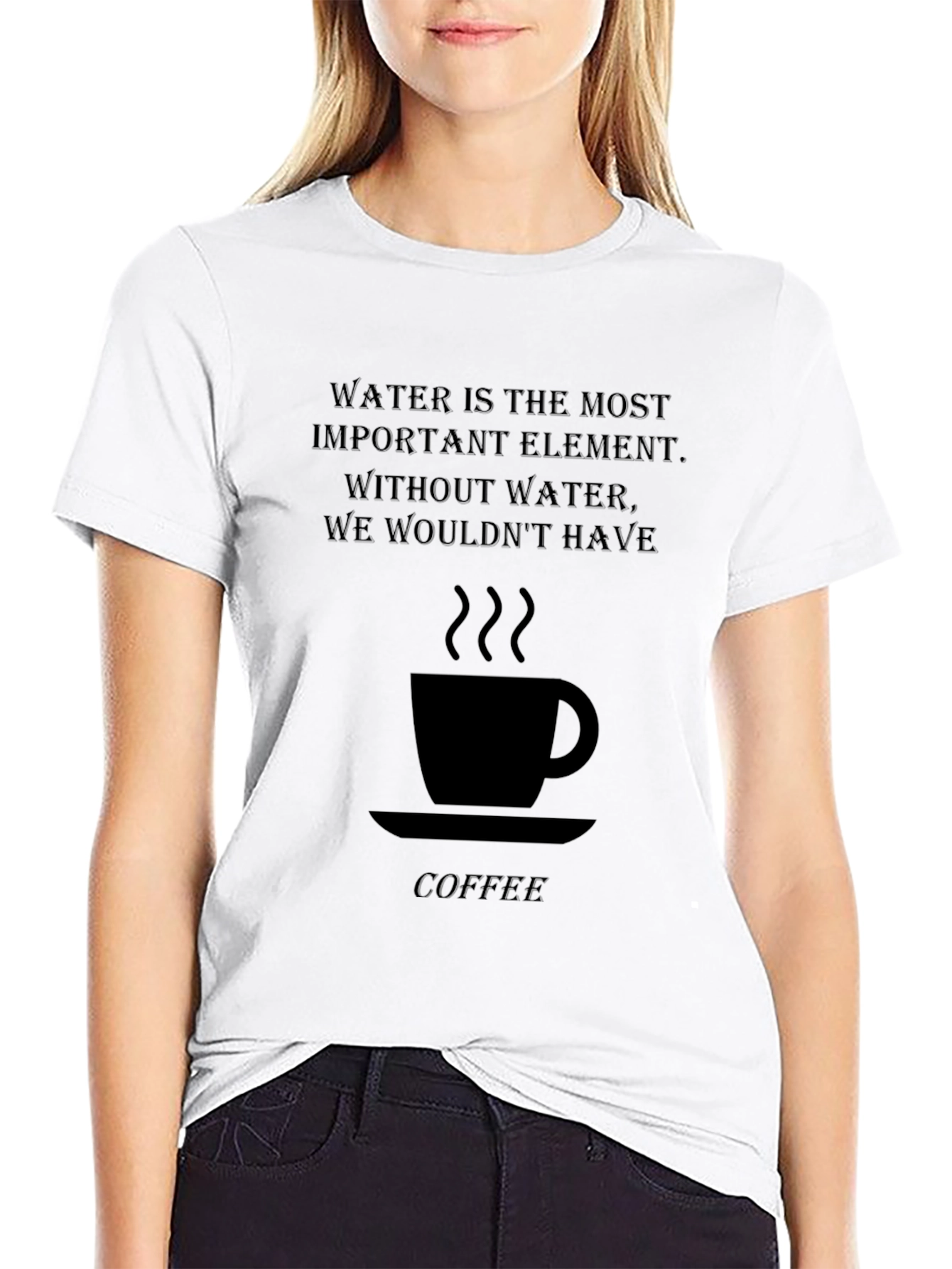 Water Coffee Graphic T-Shirt
