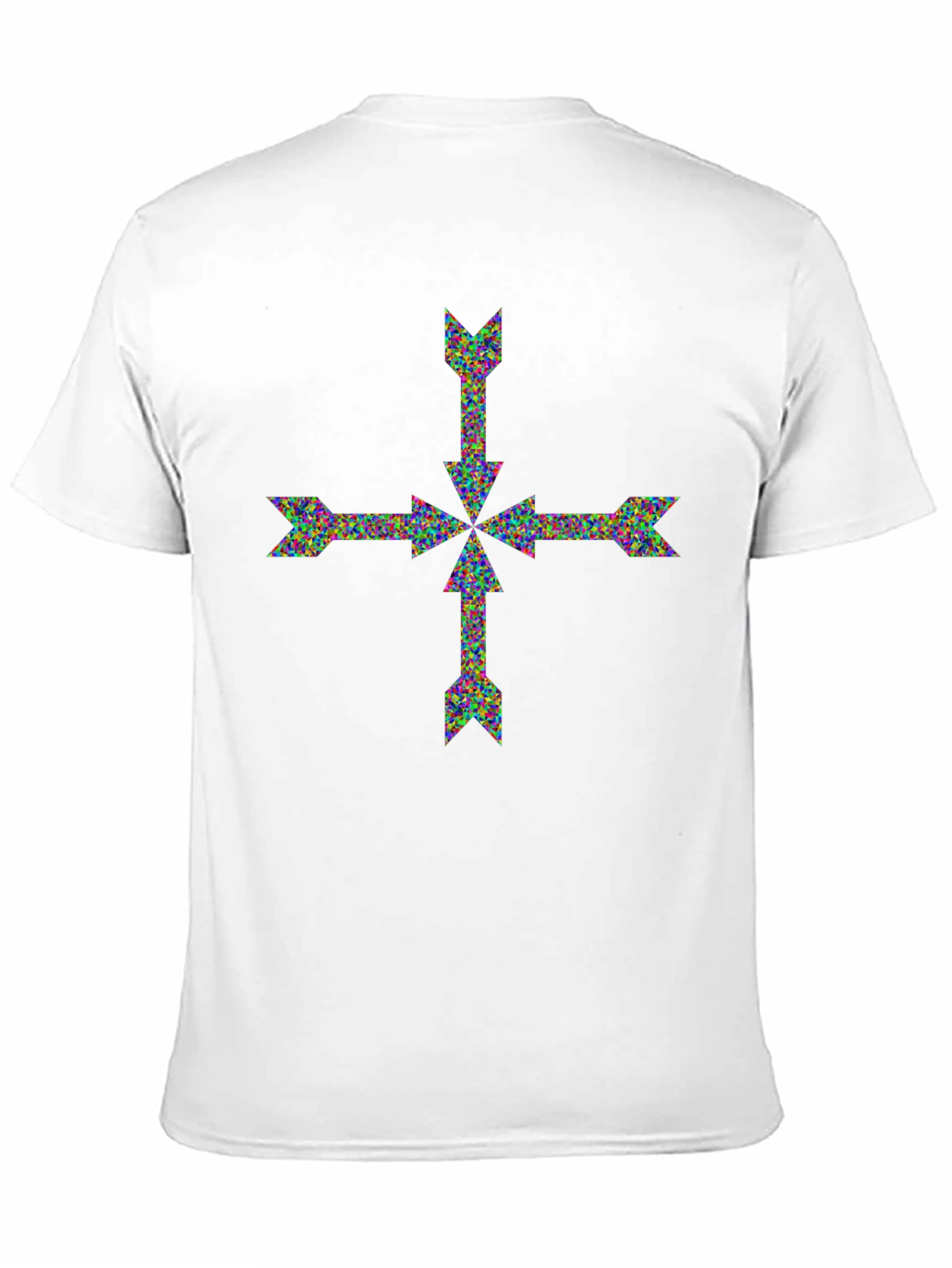 Arrow Cross Graphic Print T-Shirt