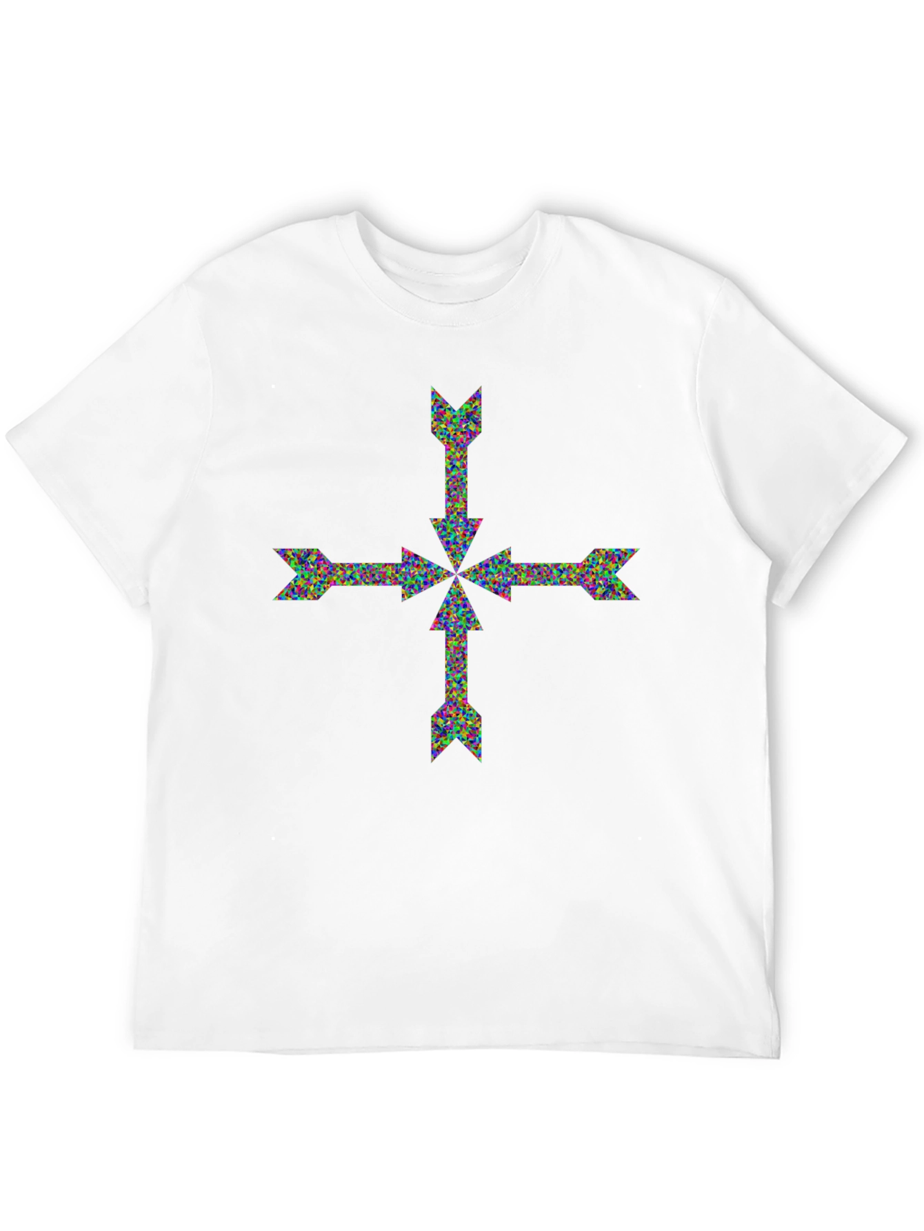 Arrow Cross Graphic Print T-Shirt