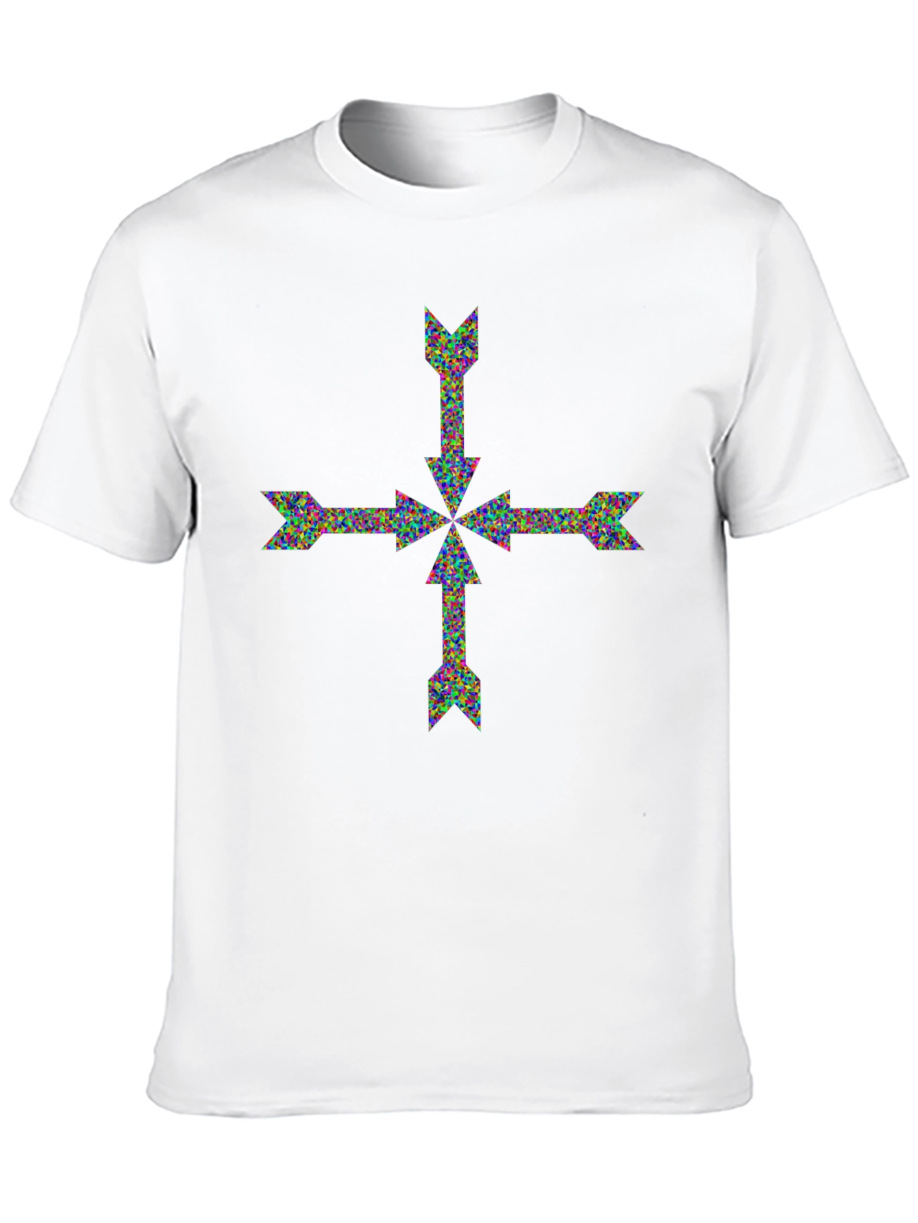 Arrow Cross Graphic Print T-Shirt