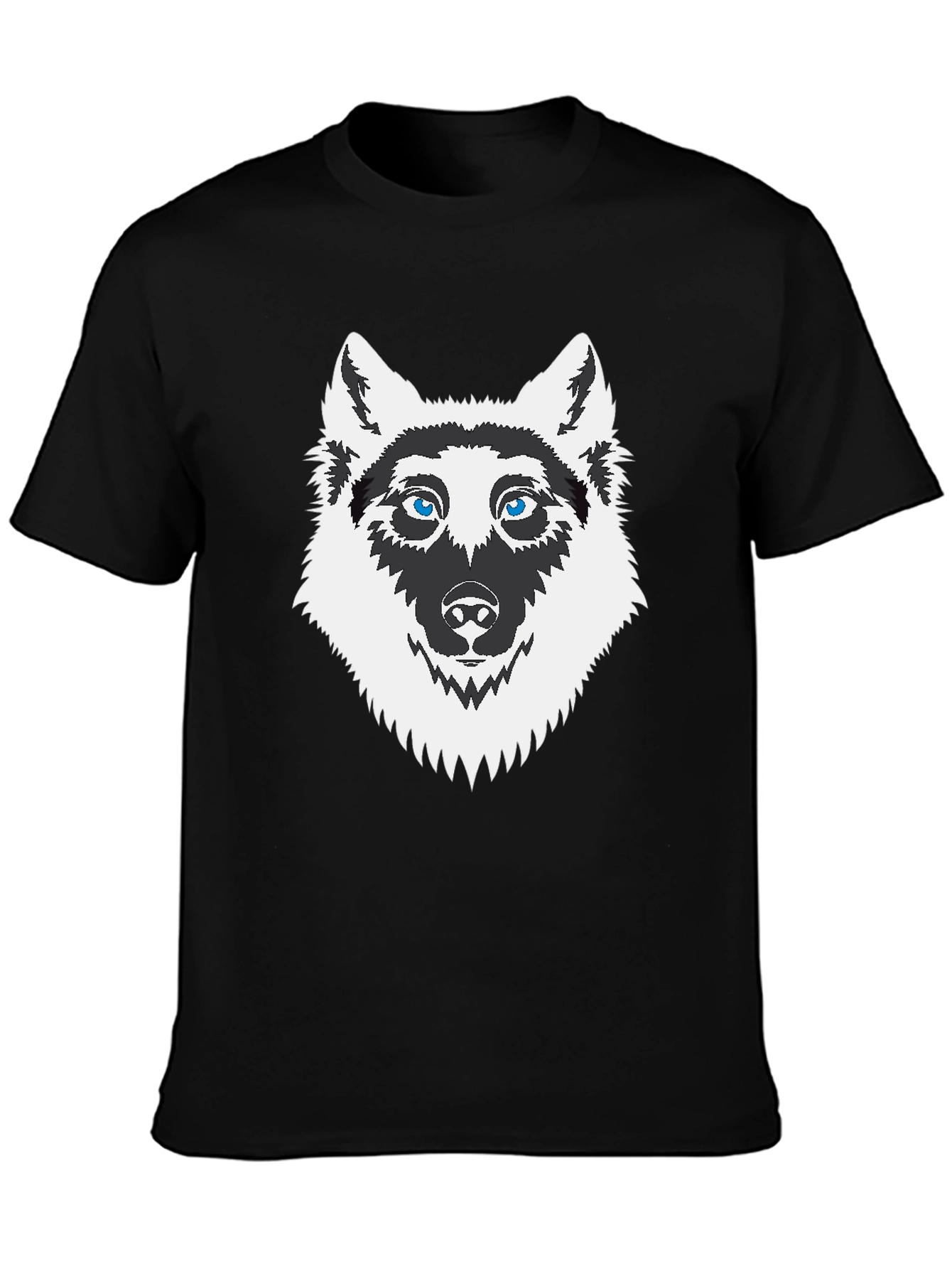 Mens Black Husky Graphic T-Shirt