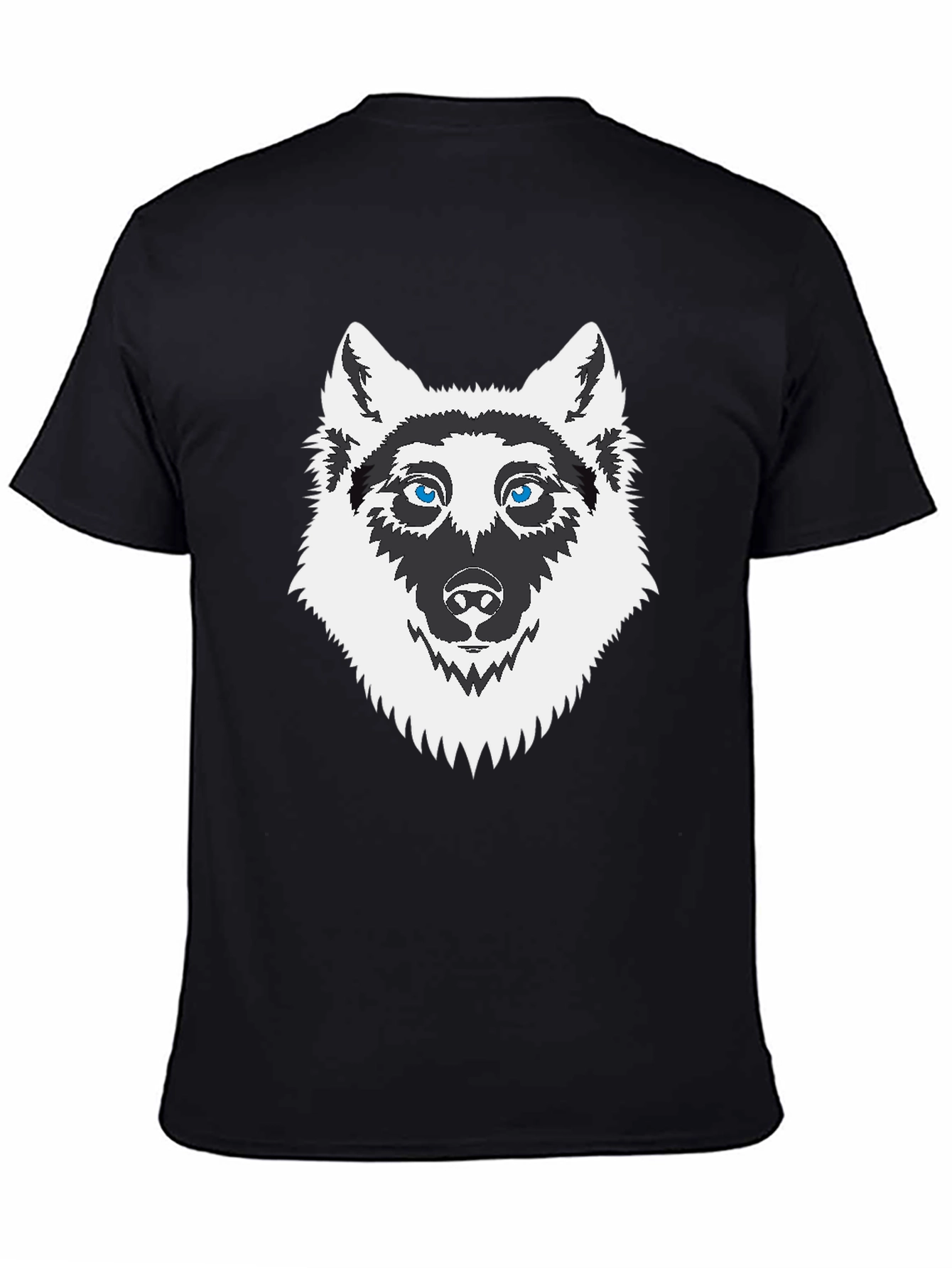 Mens Black Husky Graphic T-Shirt
