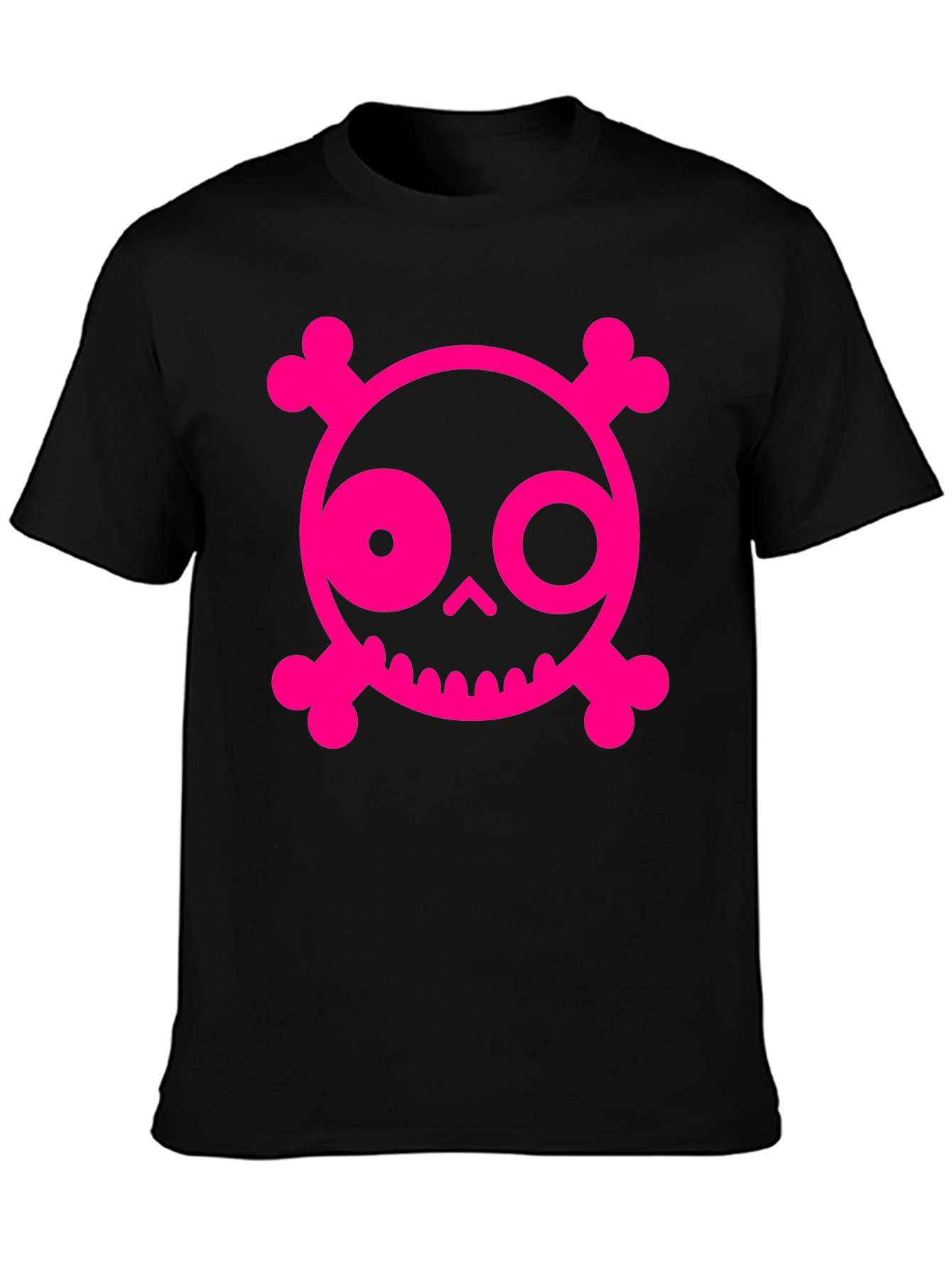 Edgy Skull & Crossbones Graphic T-Shirt