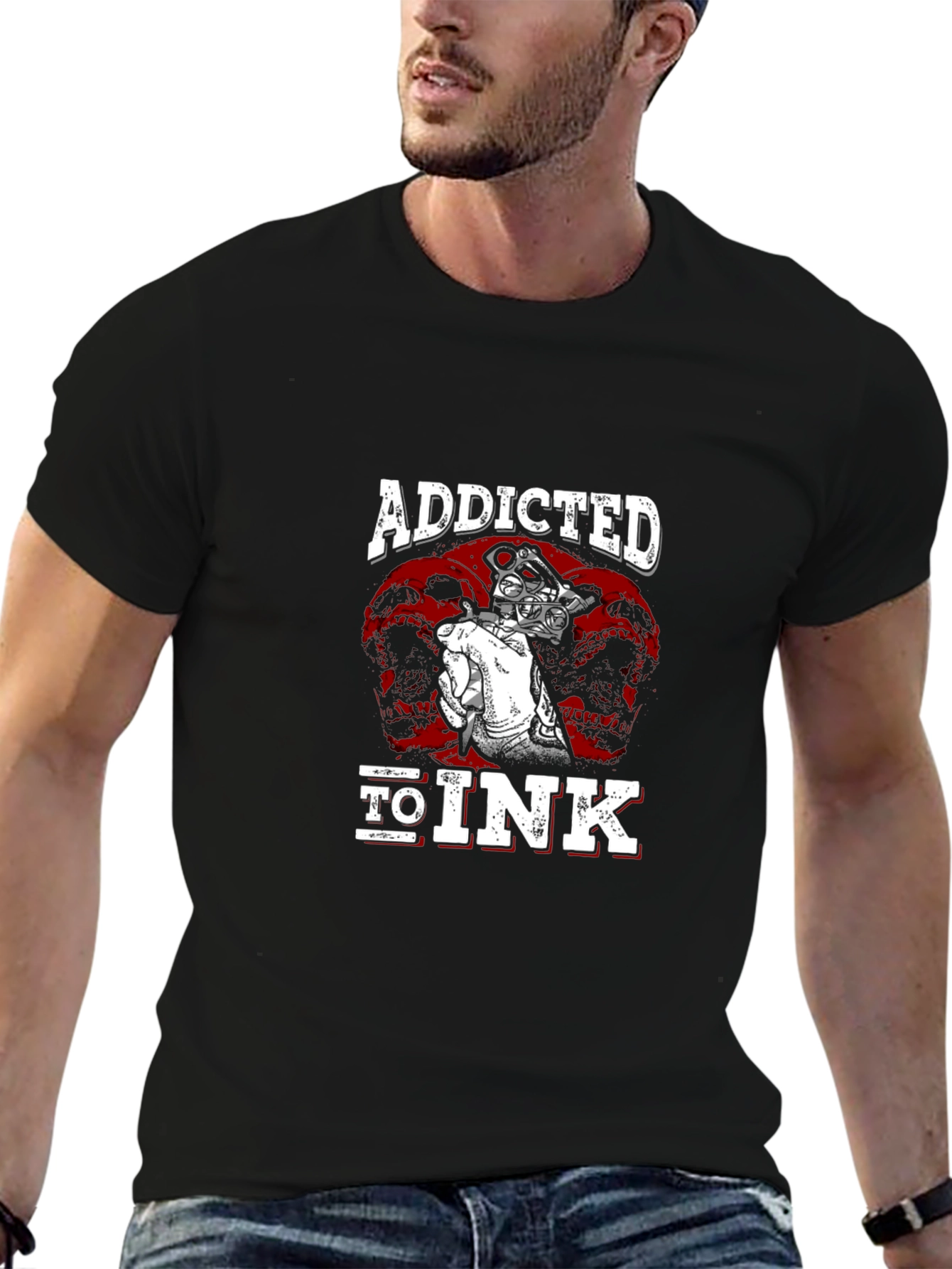 Addicted to Ink Tattoo T-Shirt