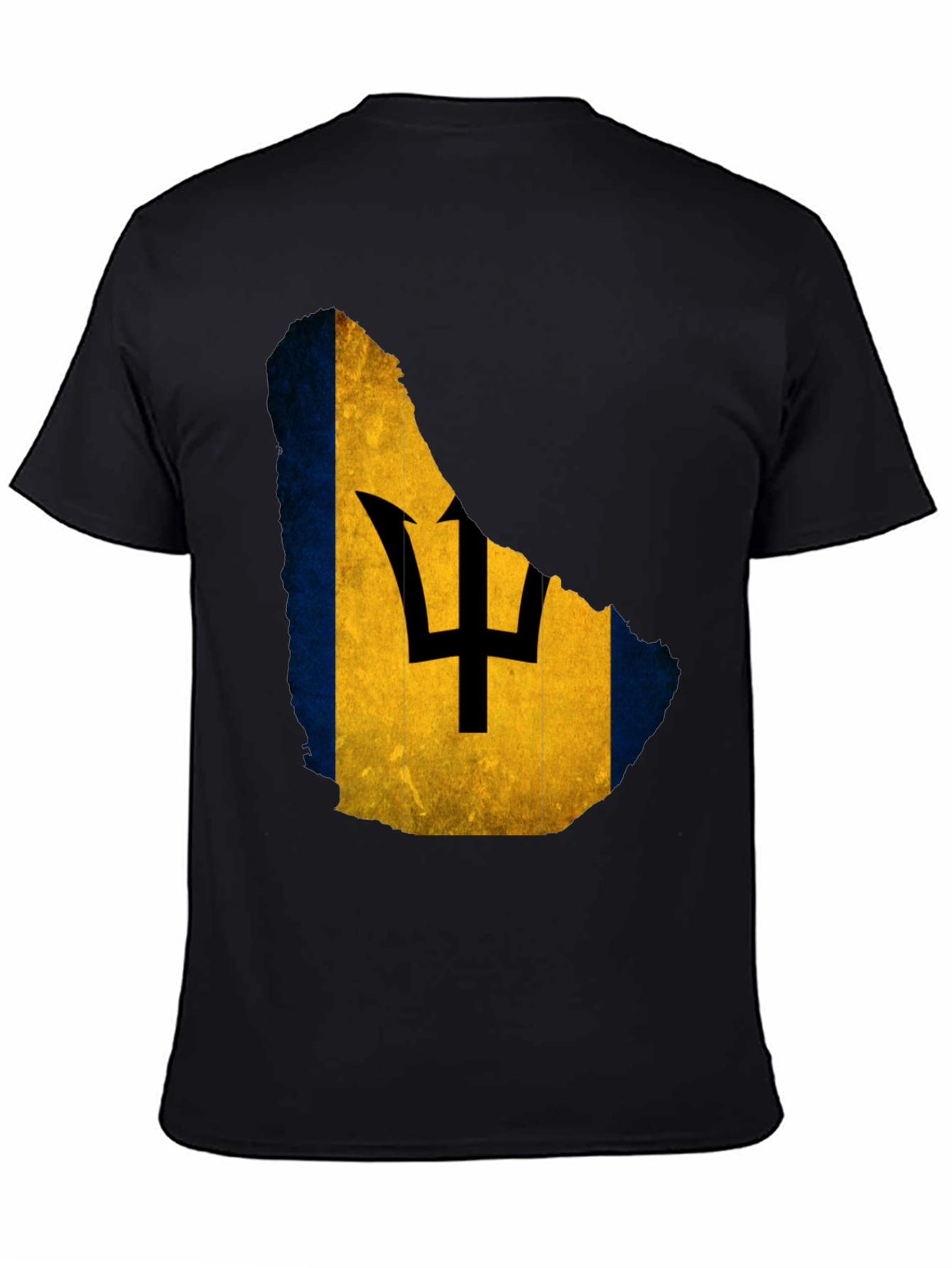 Barbados Flag T-Shirt Mens Crew Neck Tee