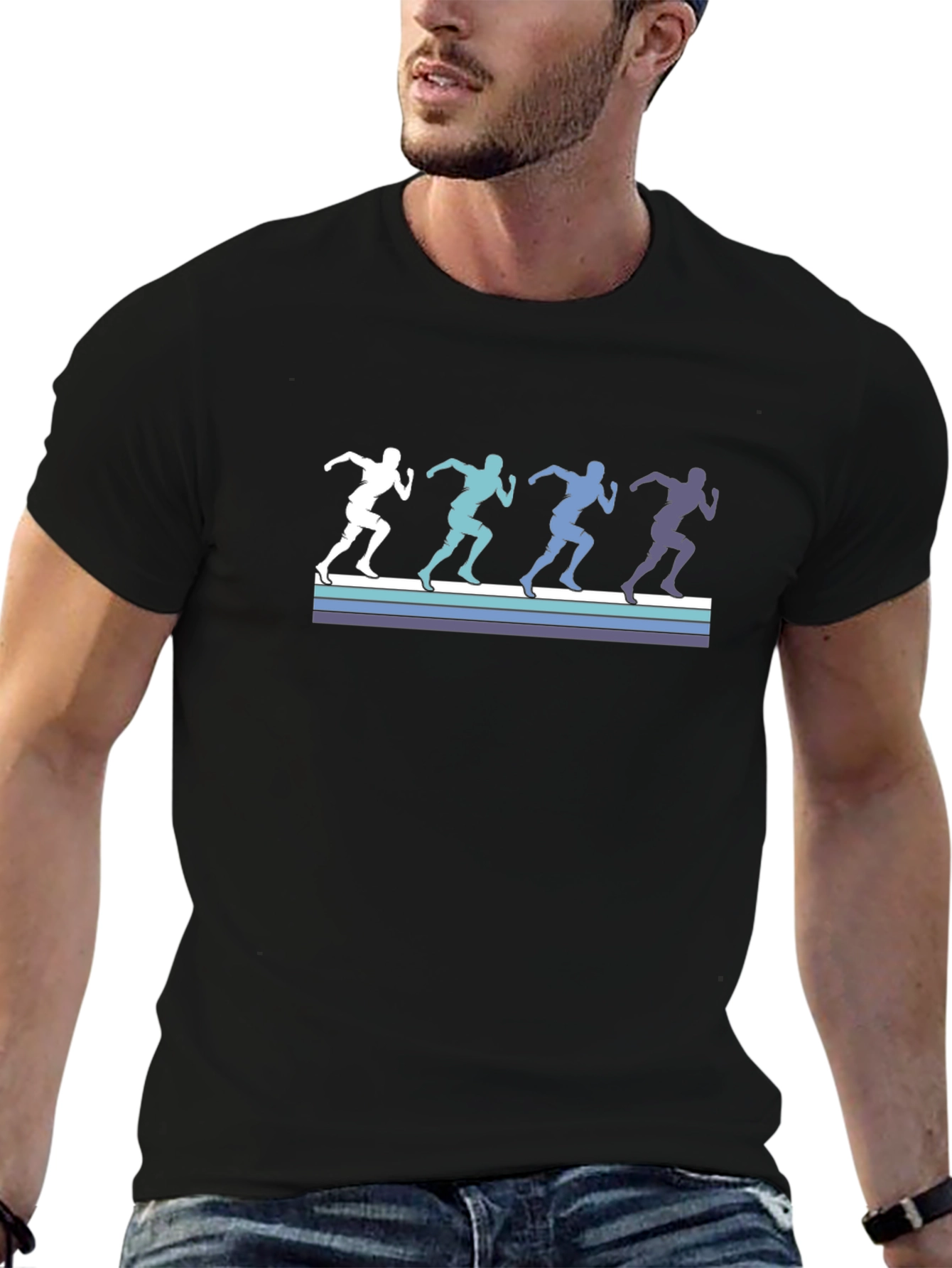 Retro Runner Silhouette Graphic Tee
