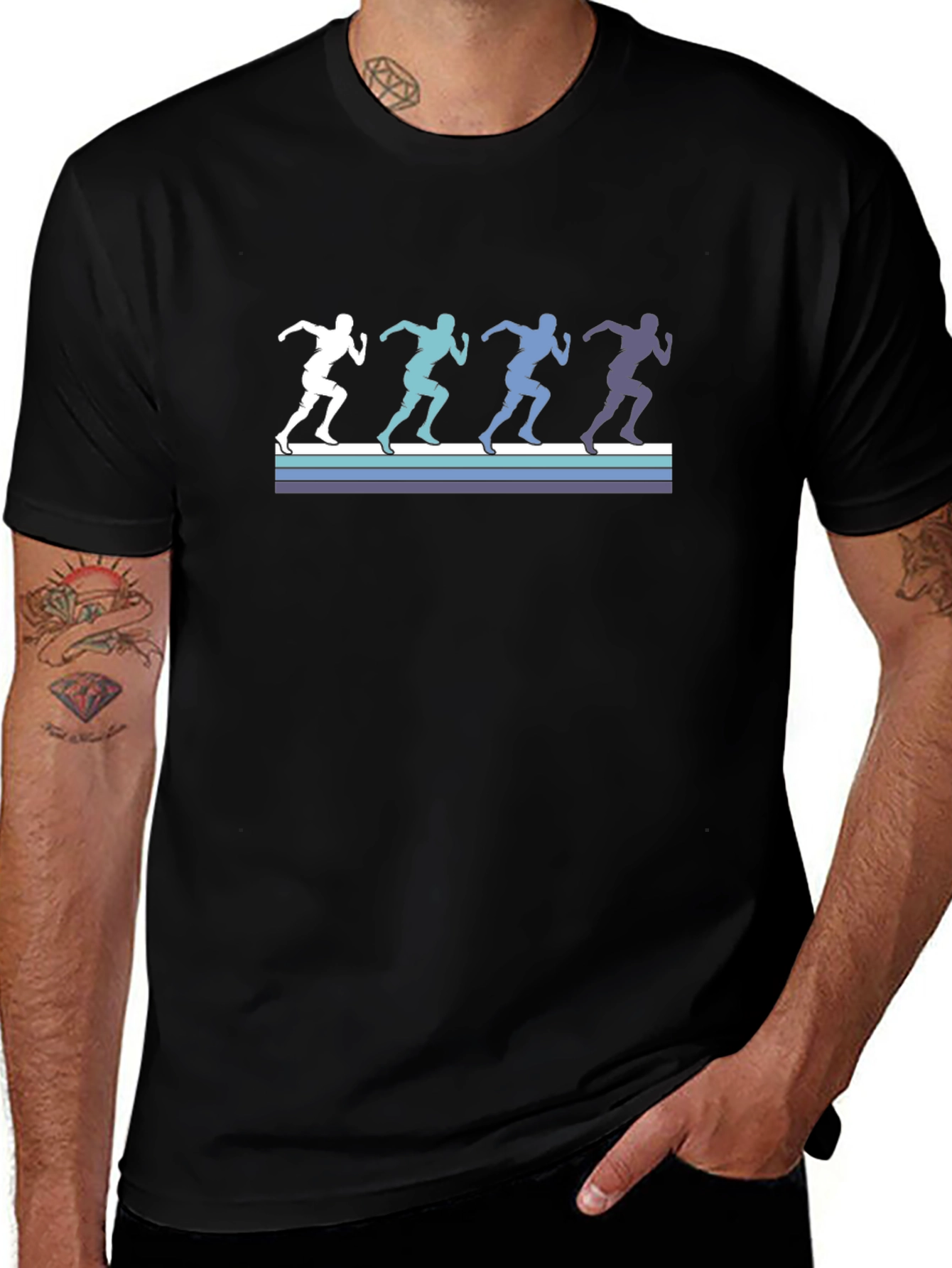 Retro Runner Silhouette Graphic Tee
