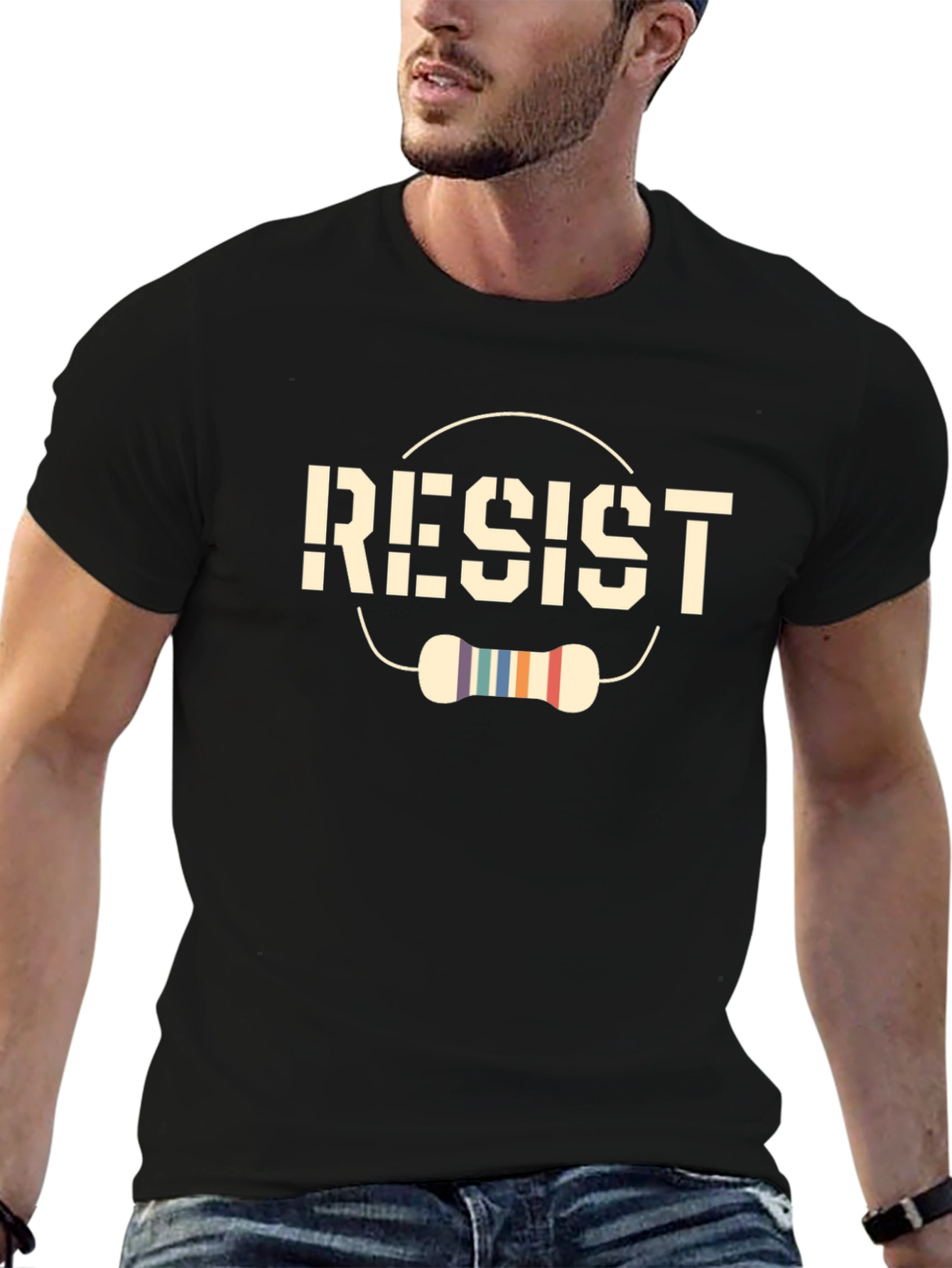Resist Resistor T-Shirt - Geeky Circuitry Design