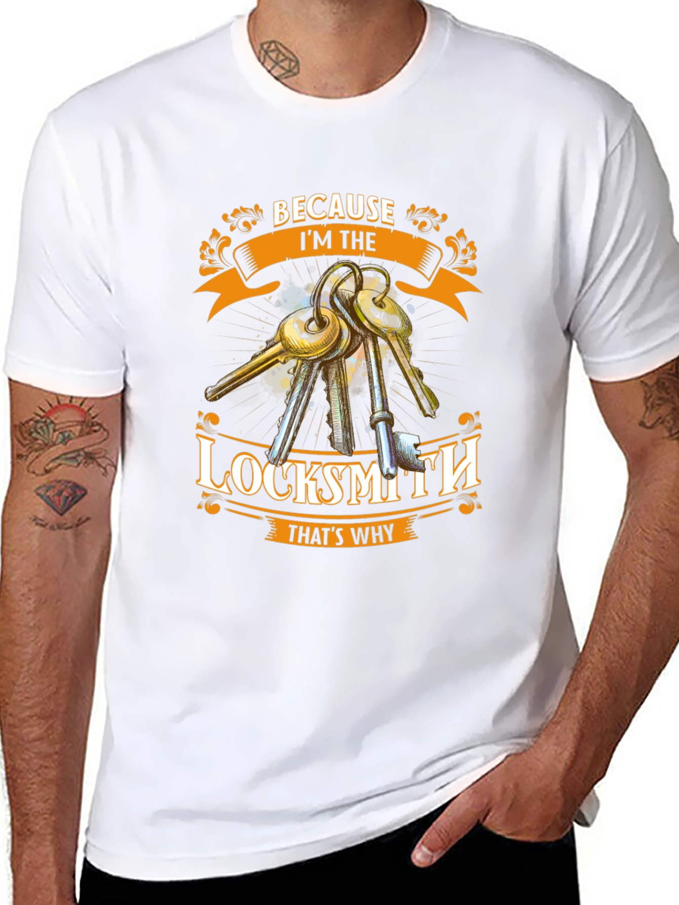 Locksmith T-Shirt - Because Im The Locksmith Thats Why