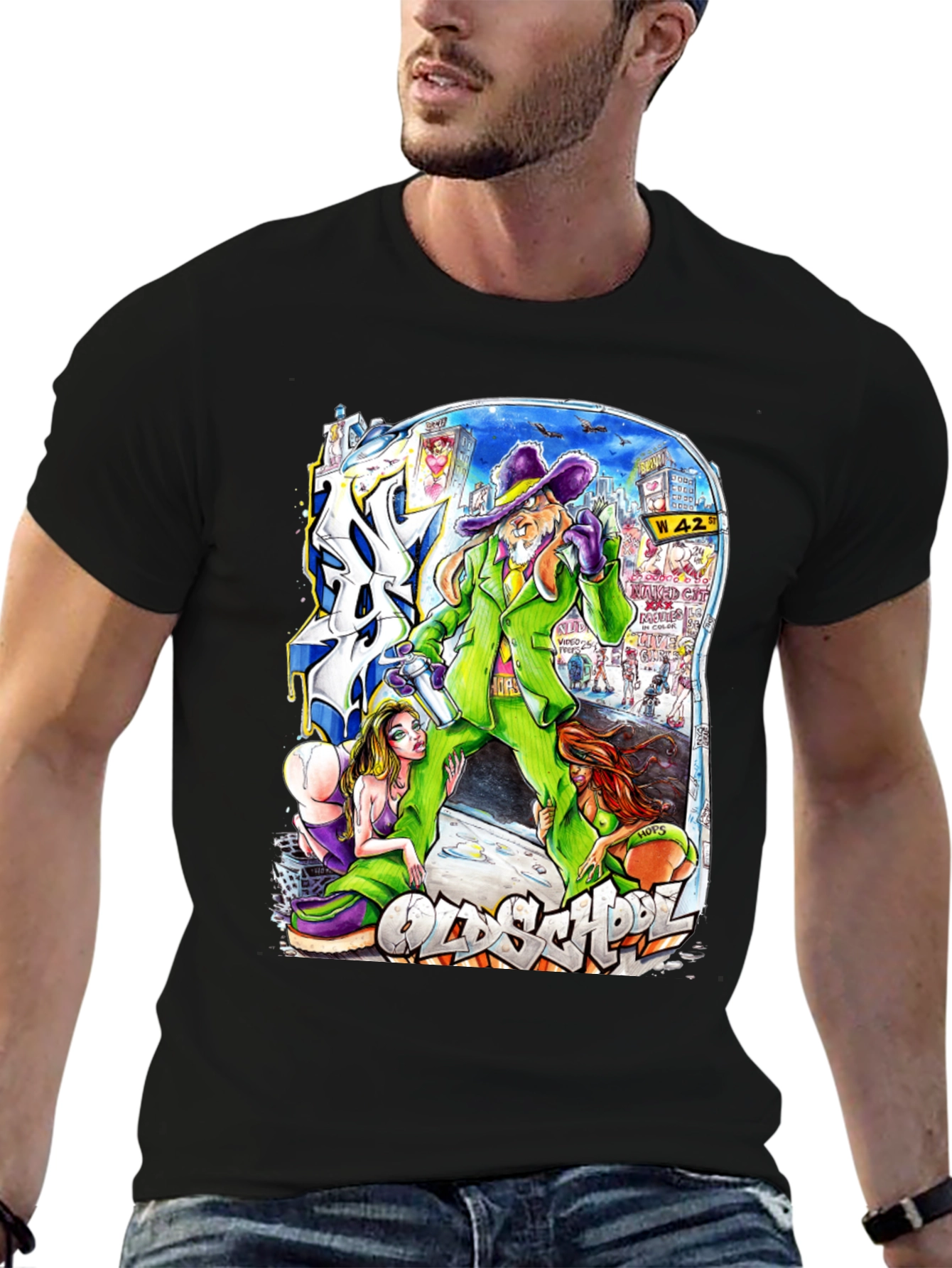 Old School Bunny T-Shirt: Retro Cartoon Graphic Tee