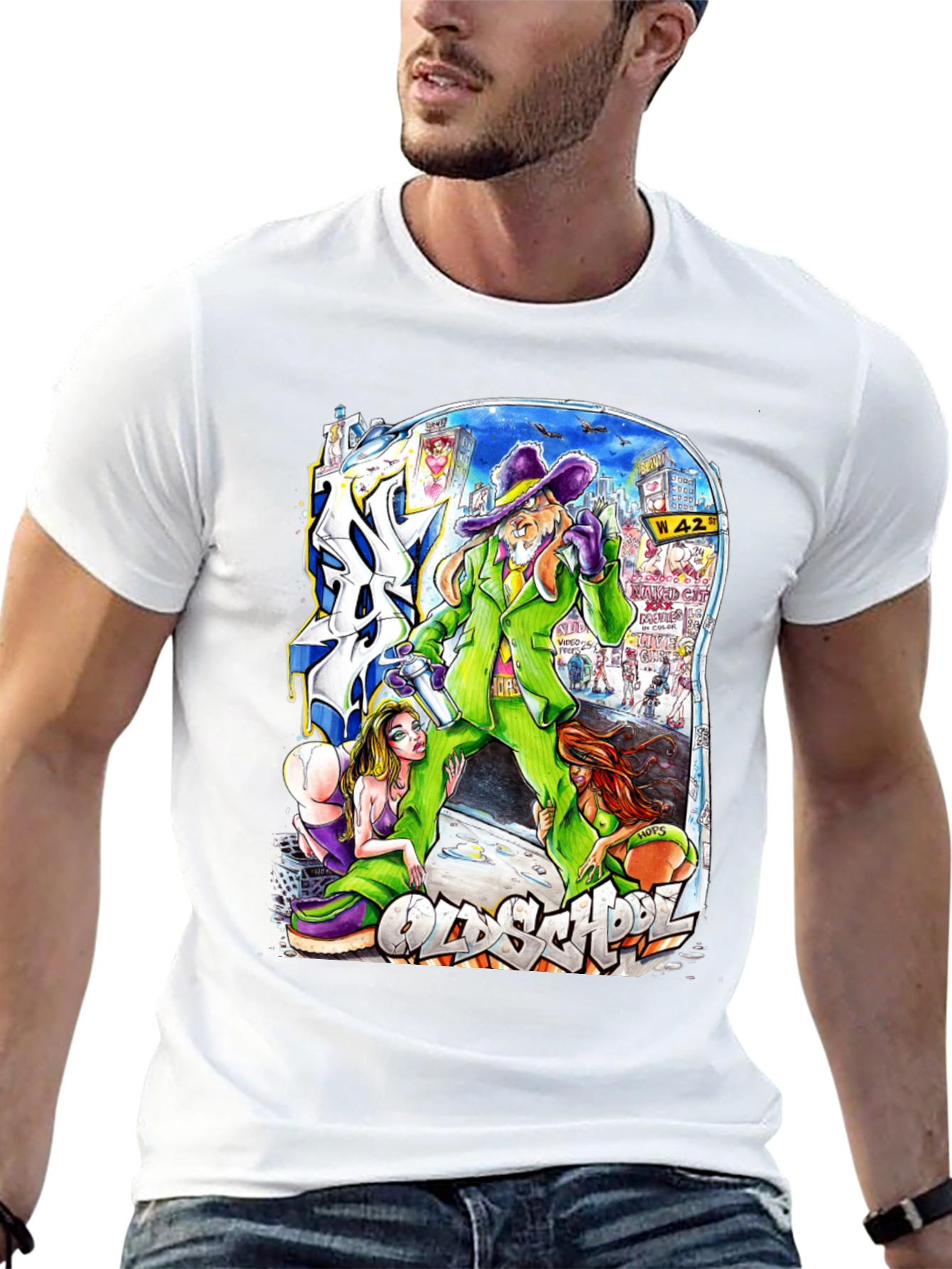 Old School Bunny T-Shirt: Retro Cartoon Graphic Tee