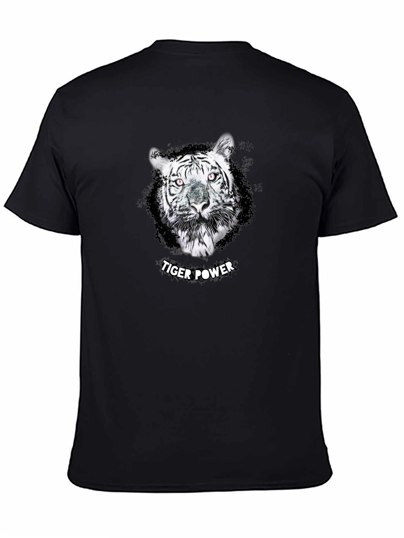 Tiger Power Graphic Tee - Stylish Black T-Shirt