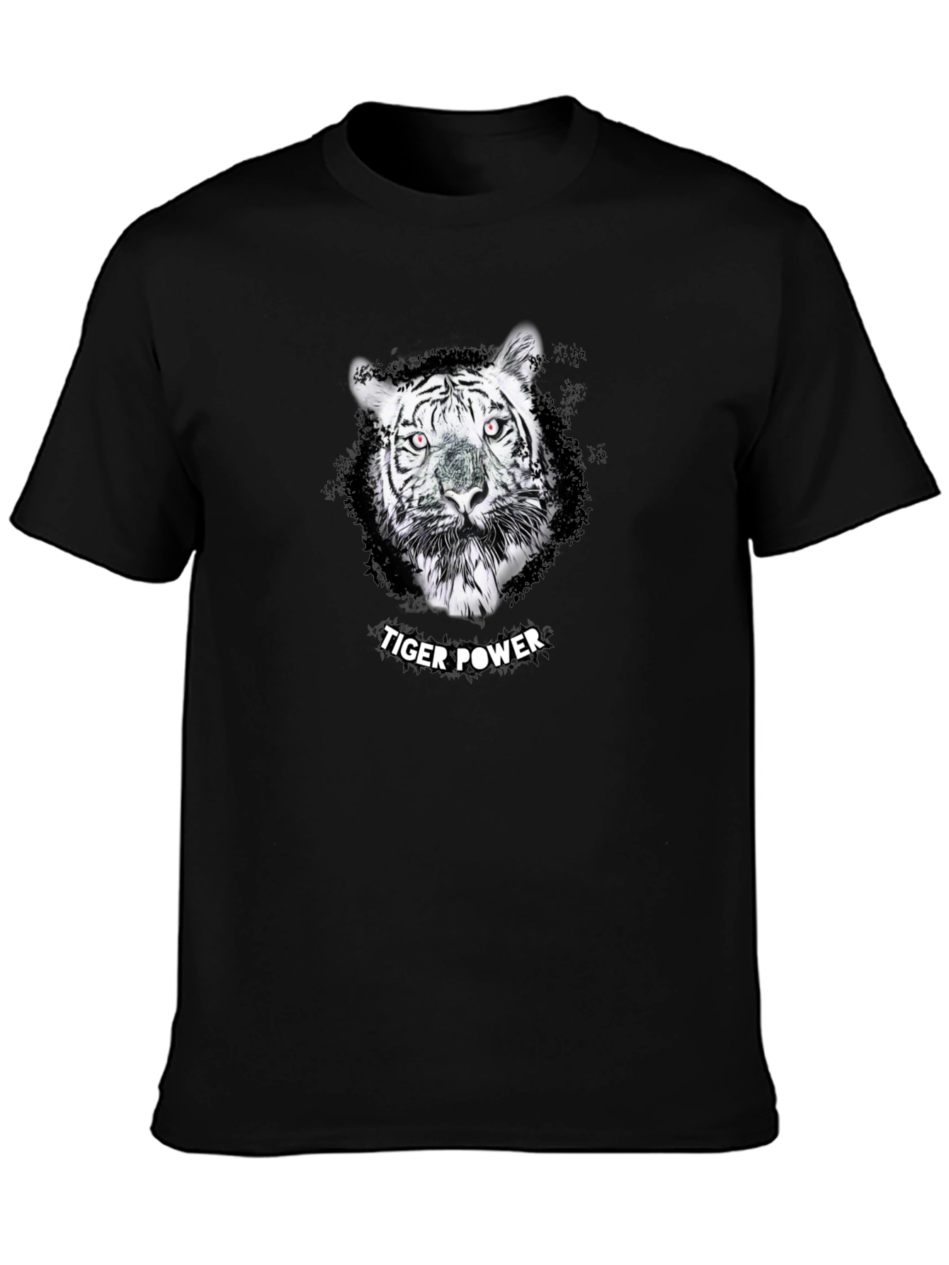 Tiger Power Graphic Tee - Stylish Black T-Shirt