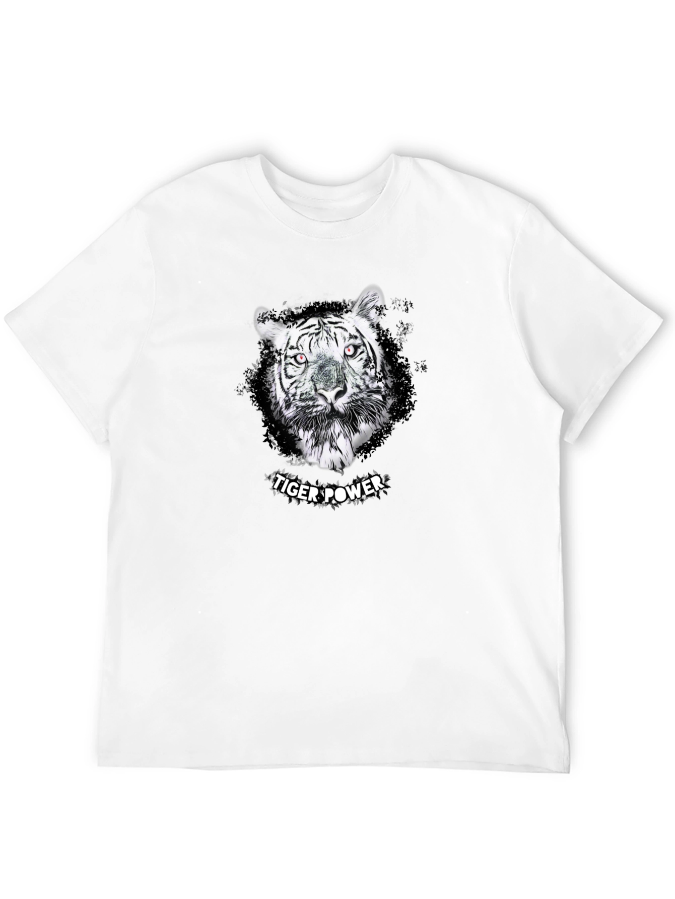 Tiger Power Graphic Tee - Stylish Black T-Shirt