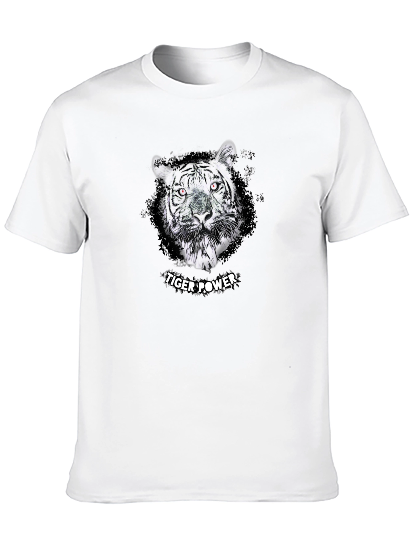 Tiger Power Graphic Tee - Stylish Black T-Shirt