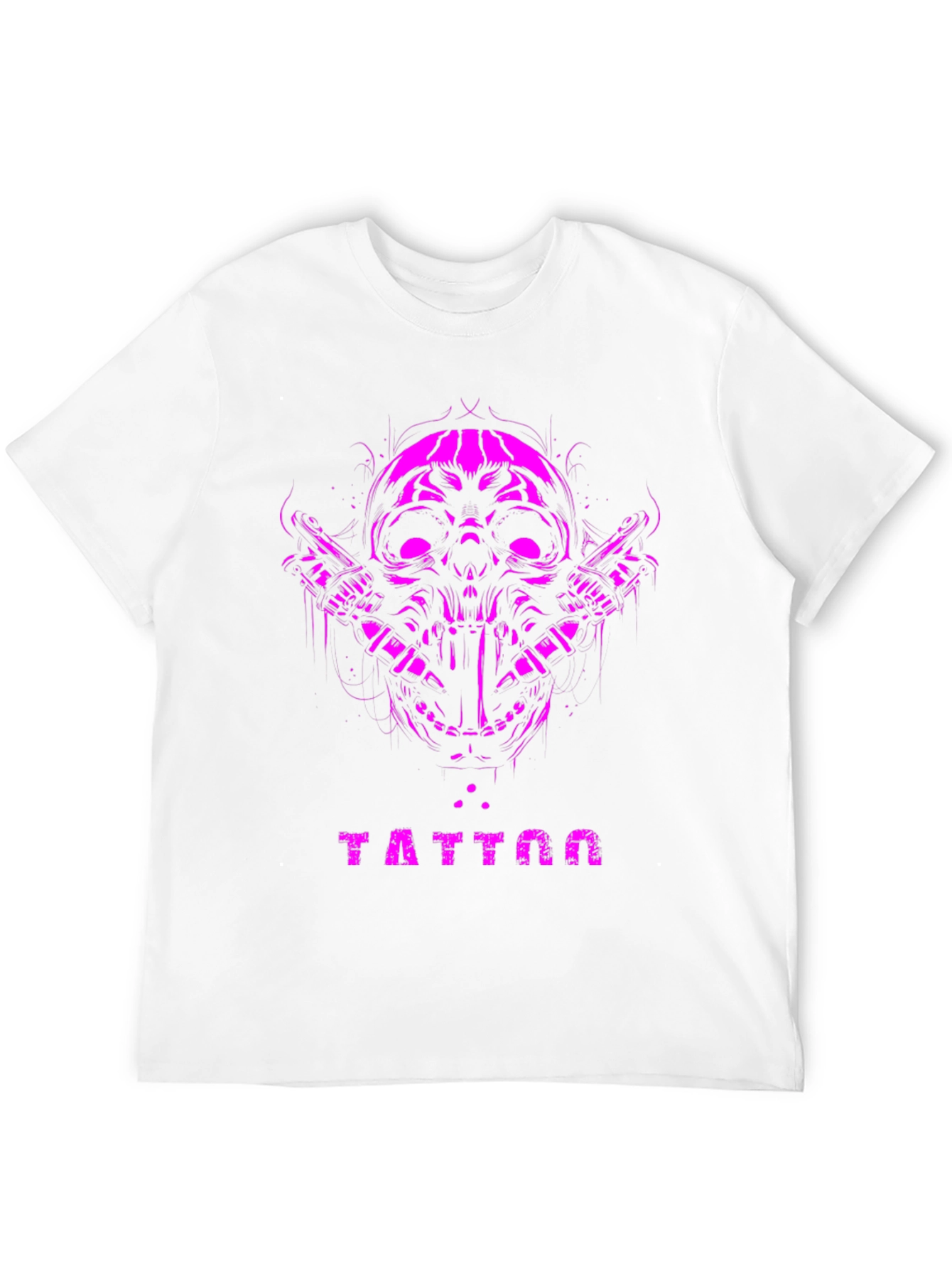 Skull Tattoo Graphic Tee - Black