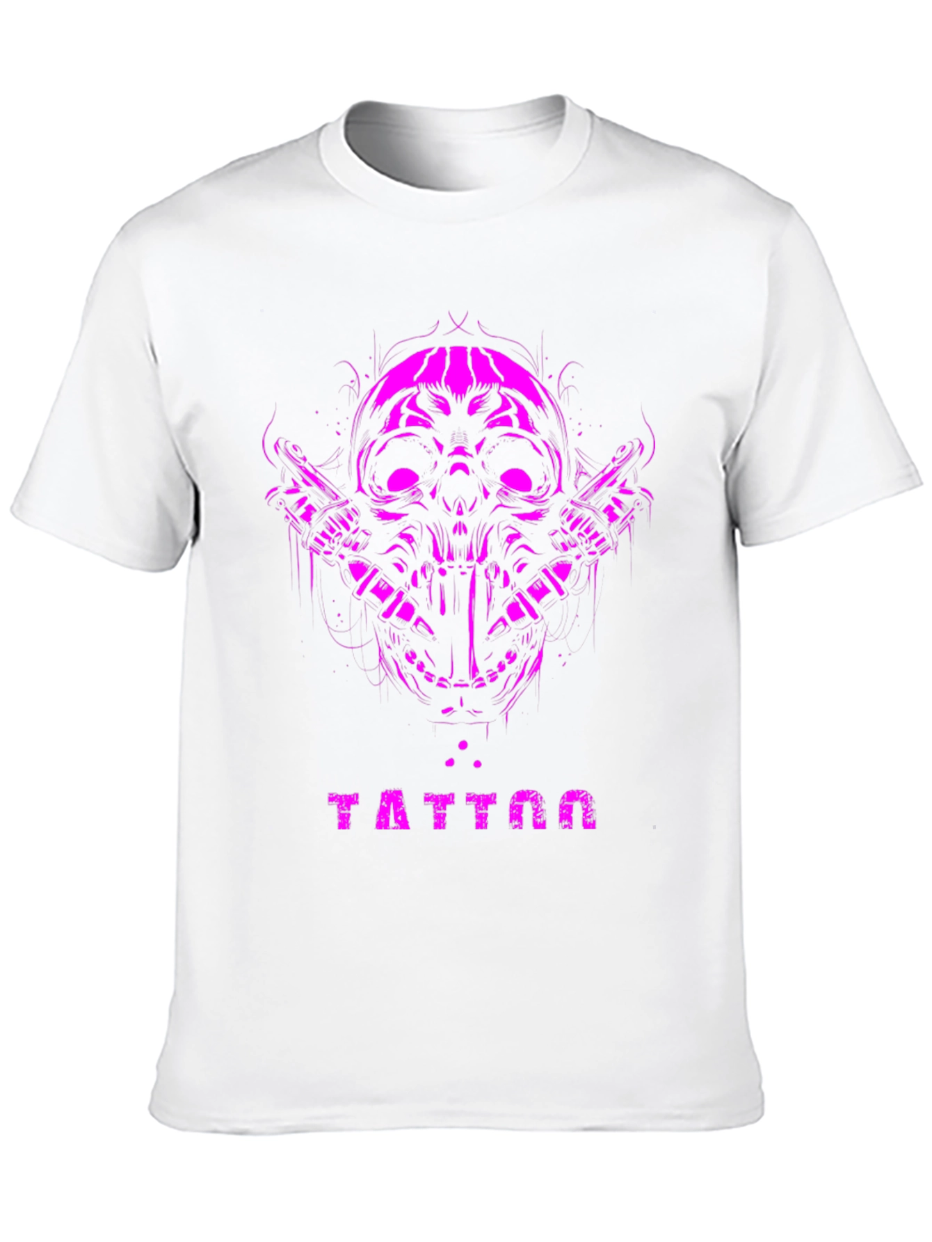 Skull Tattoo Graphic Tee - Black