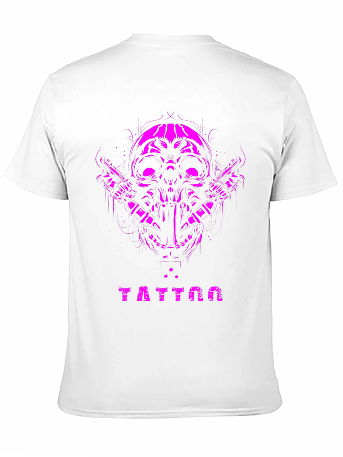 Skull Tattoo Graphic Tee - Black
