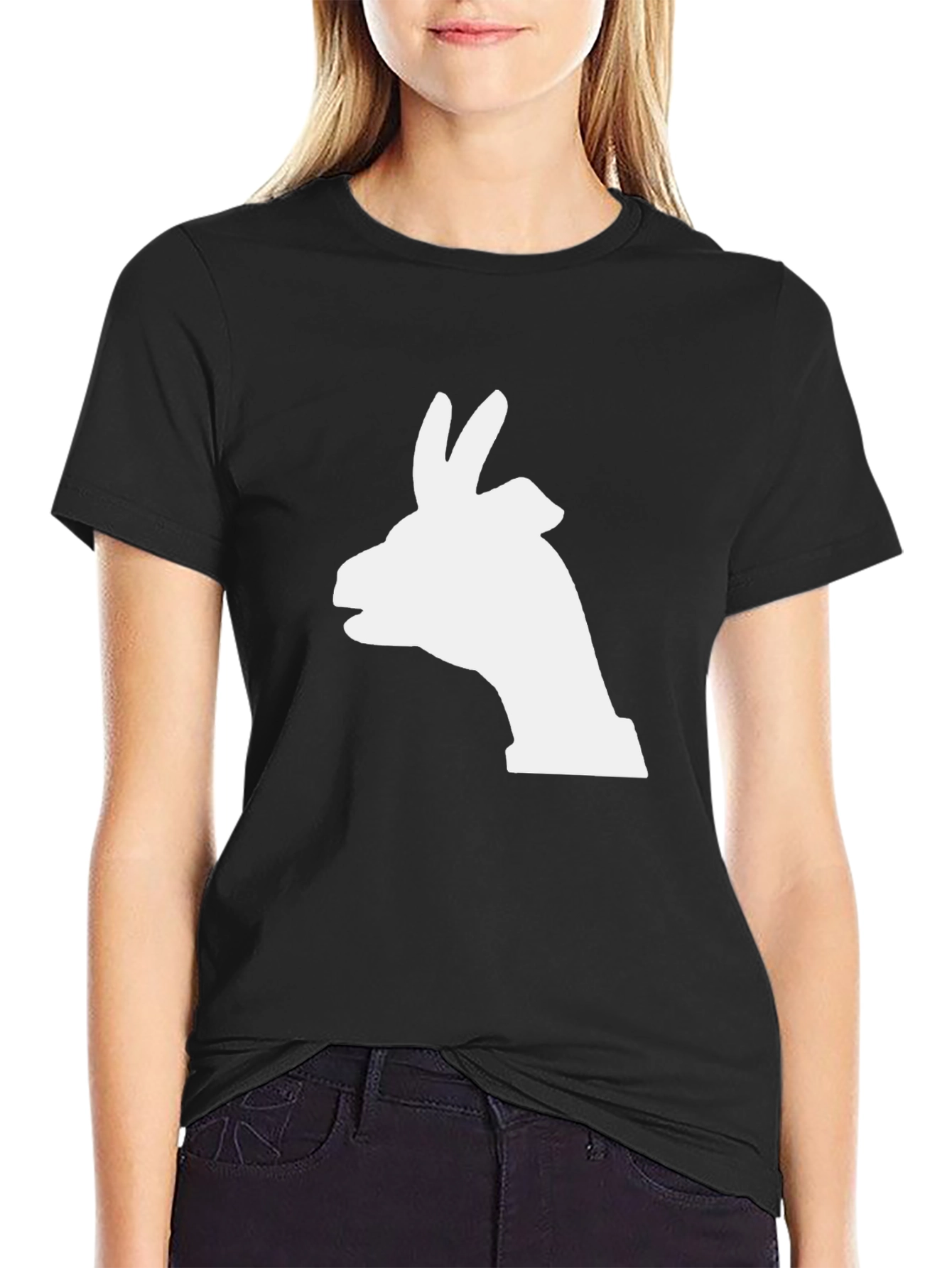 Llama Silhouette Black T-Shirt