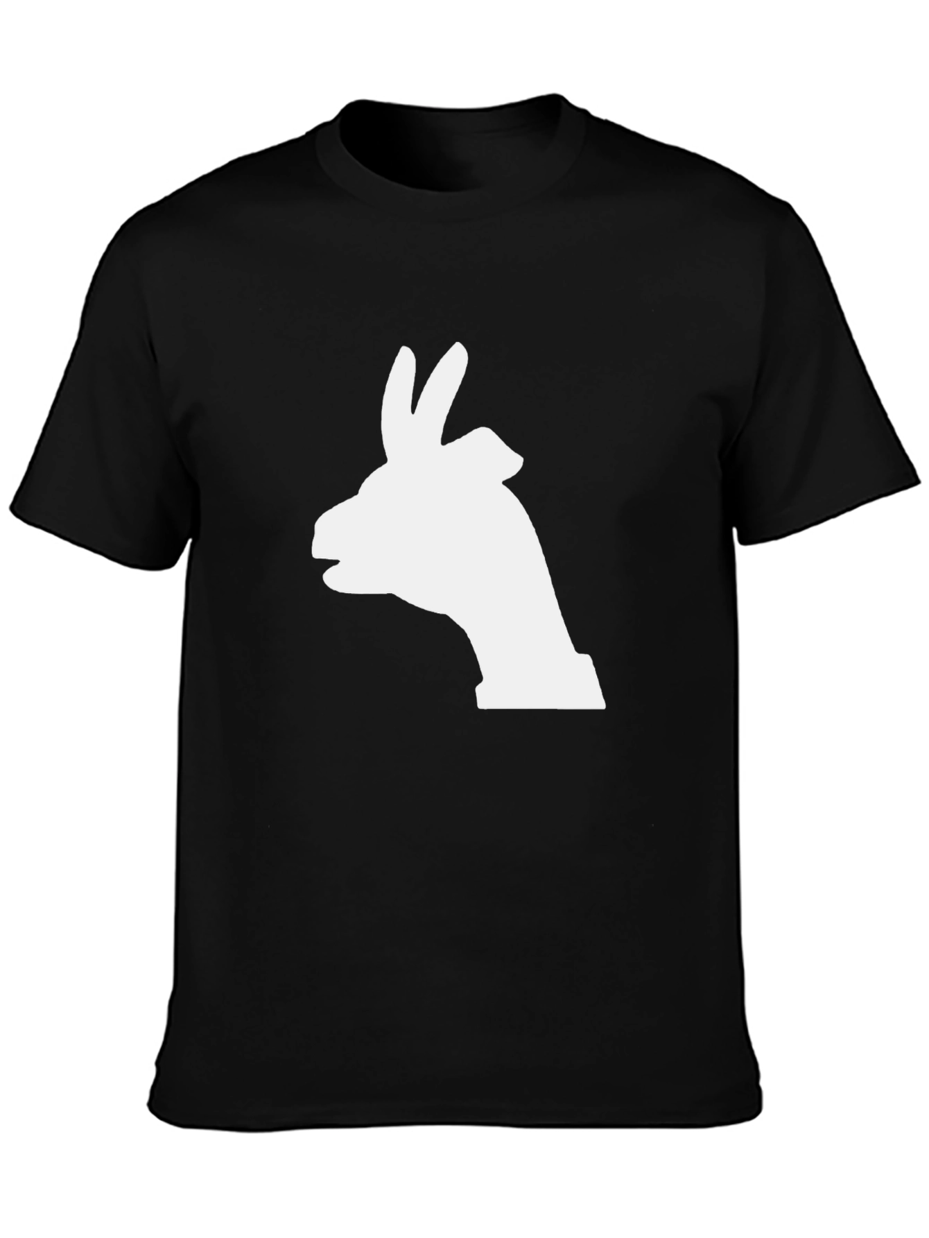 Llama Silhouette Black T-Shirt