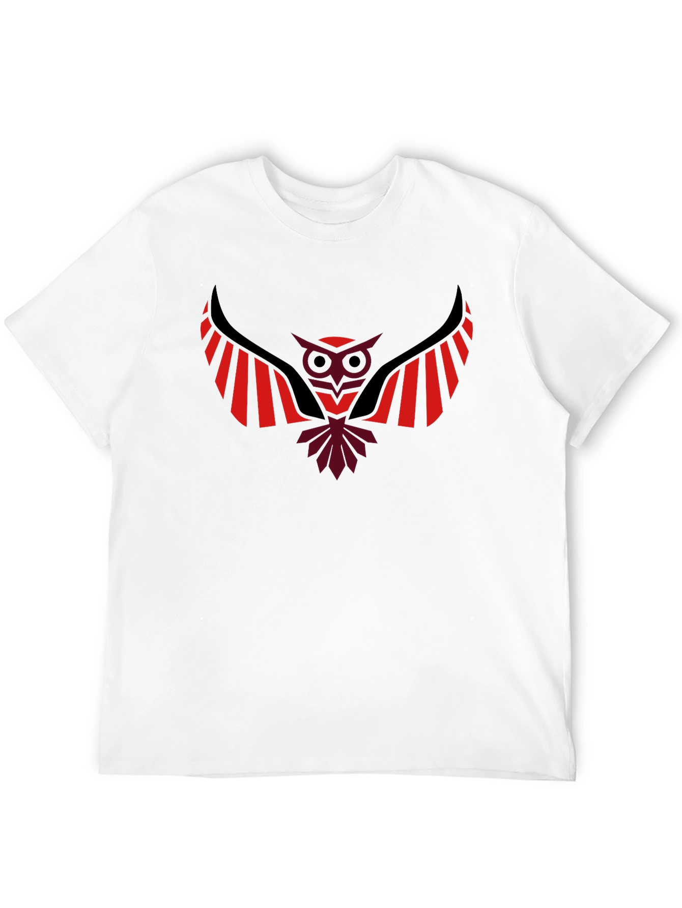 Stylish Owl Graphic Black T-Shirt