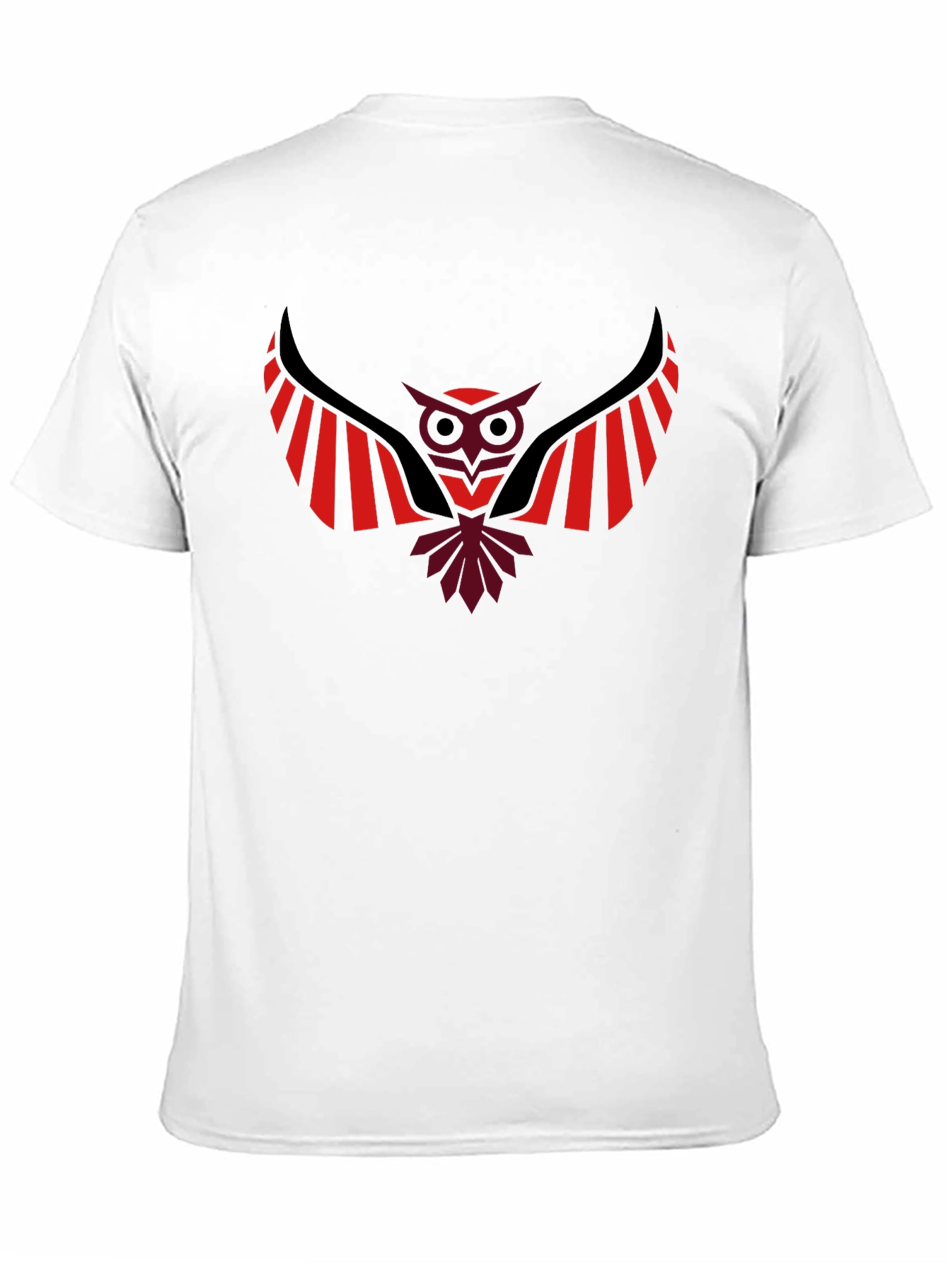 Stylish Owl Graphic Black T-Shirt
