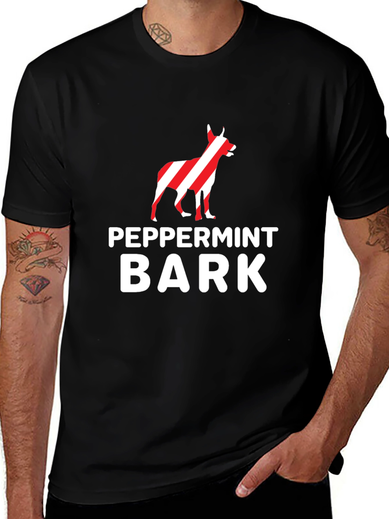 Peppermint Bark Dog Graphic T-Shirt