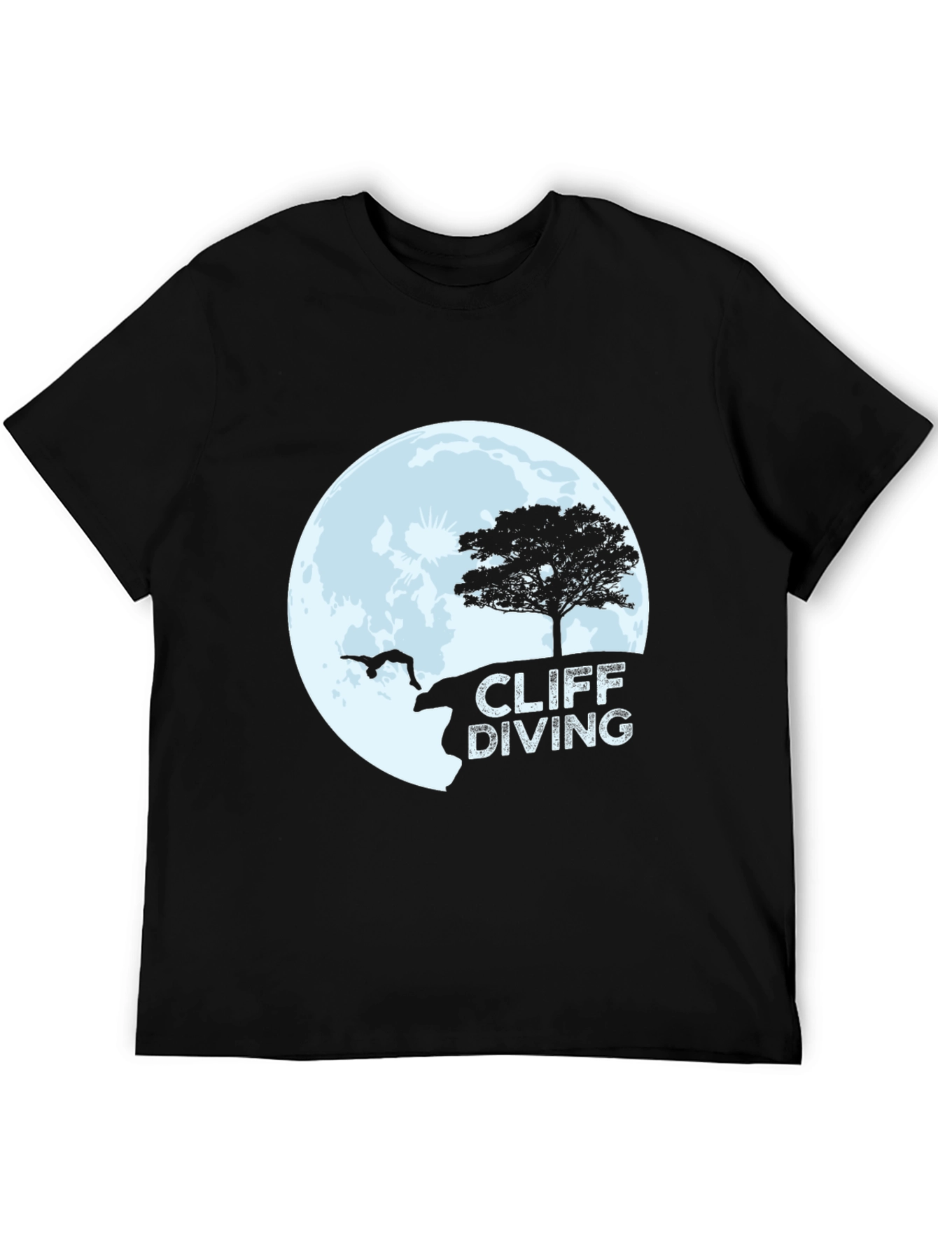 Cliff Diving Graphic Tee - Daredevil Style T-Shirt