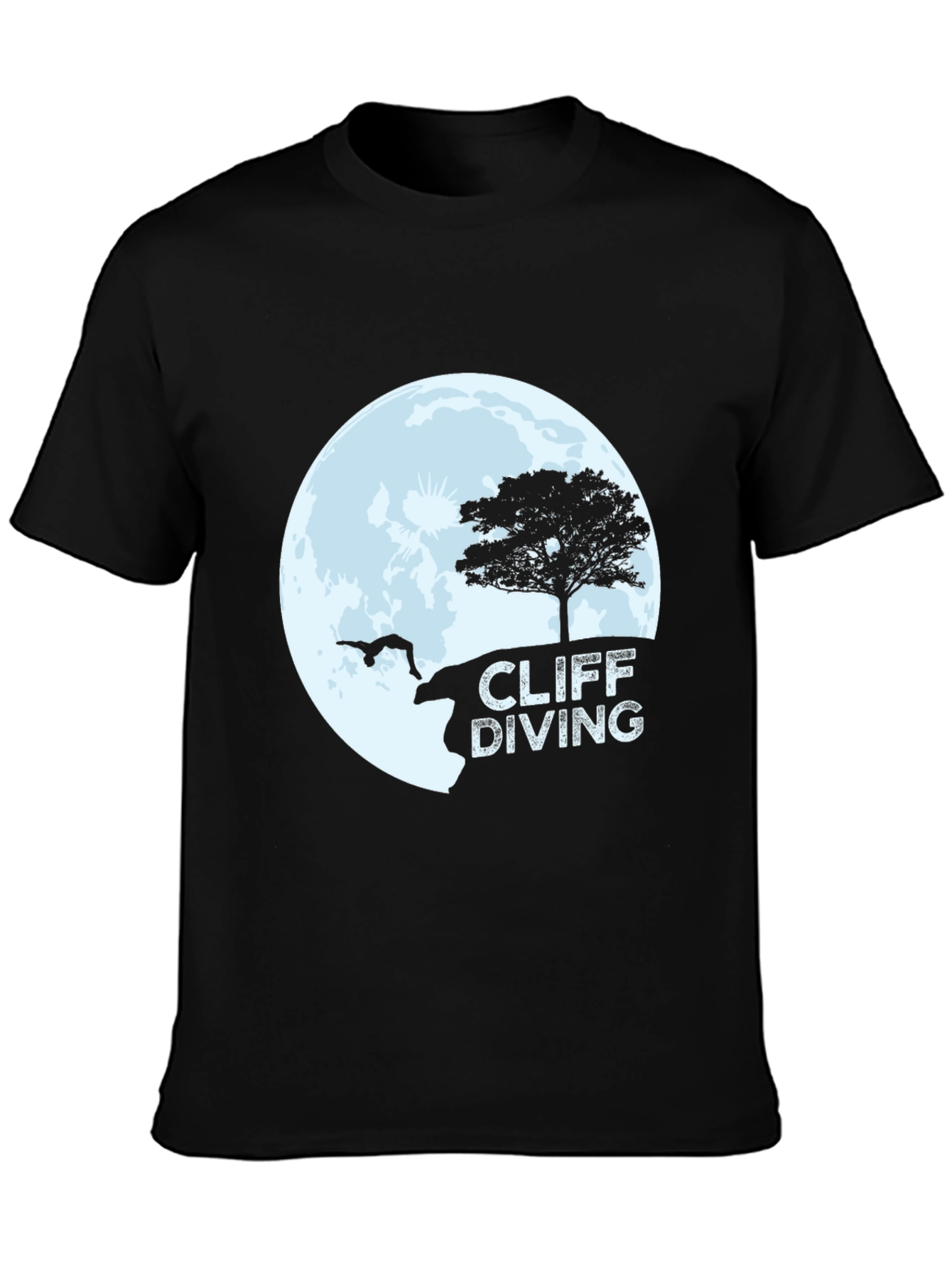 Cliff Diving Graphic Tee - Daredevil Style T-Shirt
