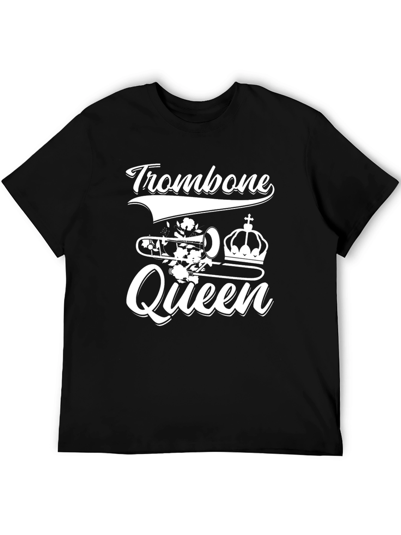 Trombone Queen Graphic T-Shirt - Music Lover Tee