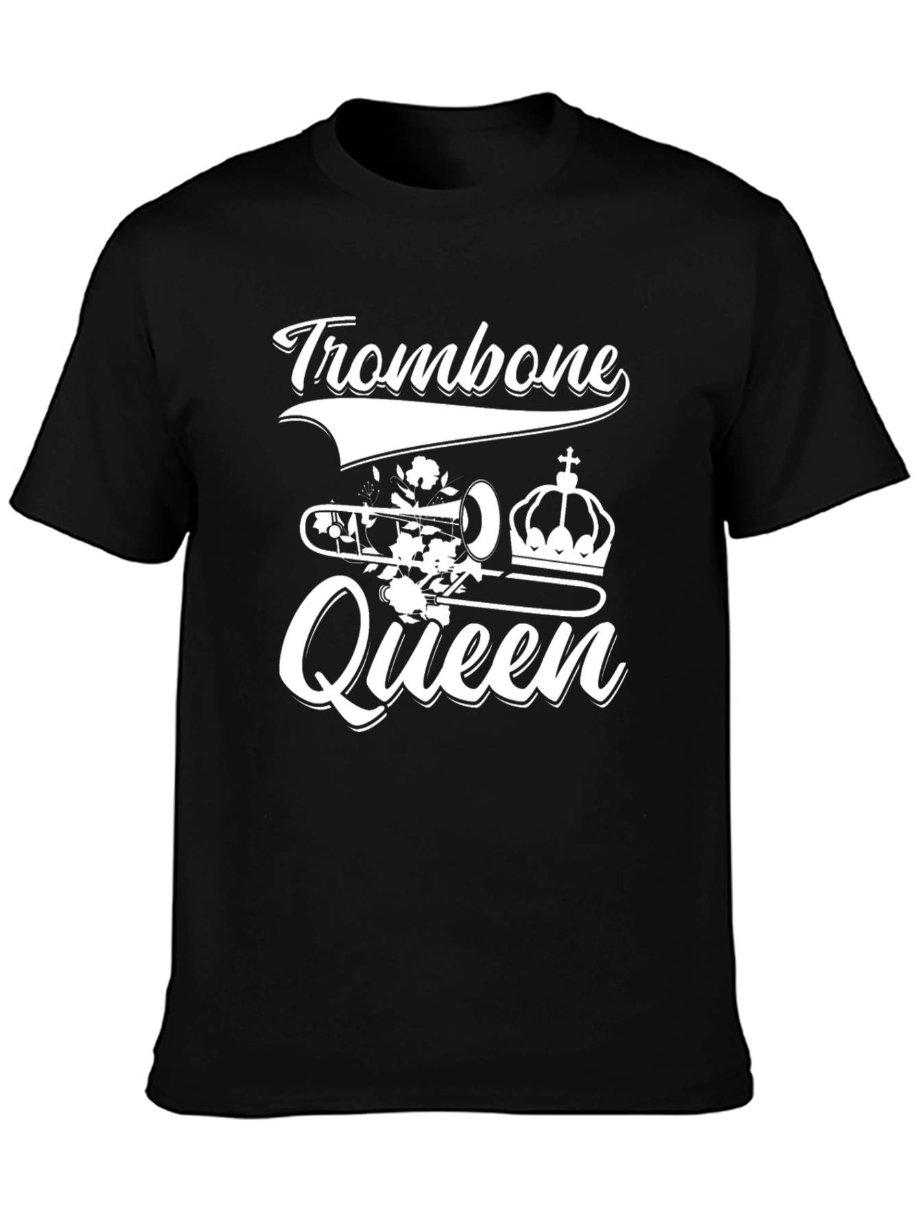 Trombone Queen Graphic T-Shirt - Music Lover Tee
