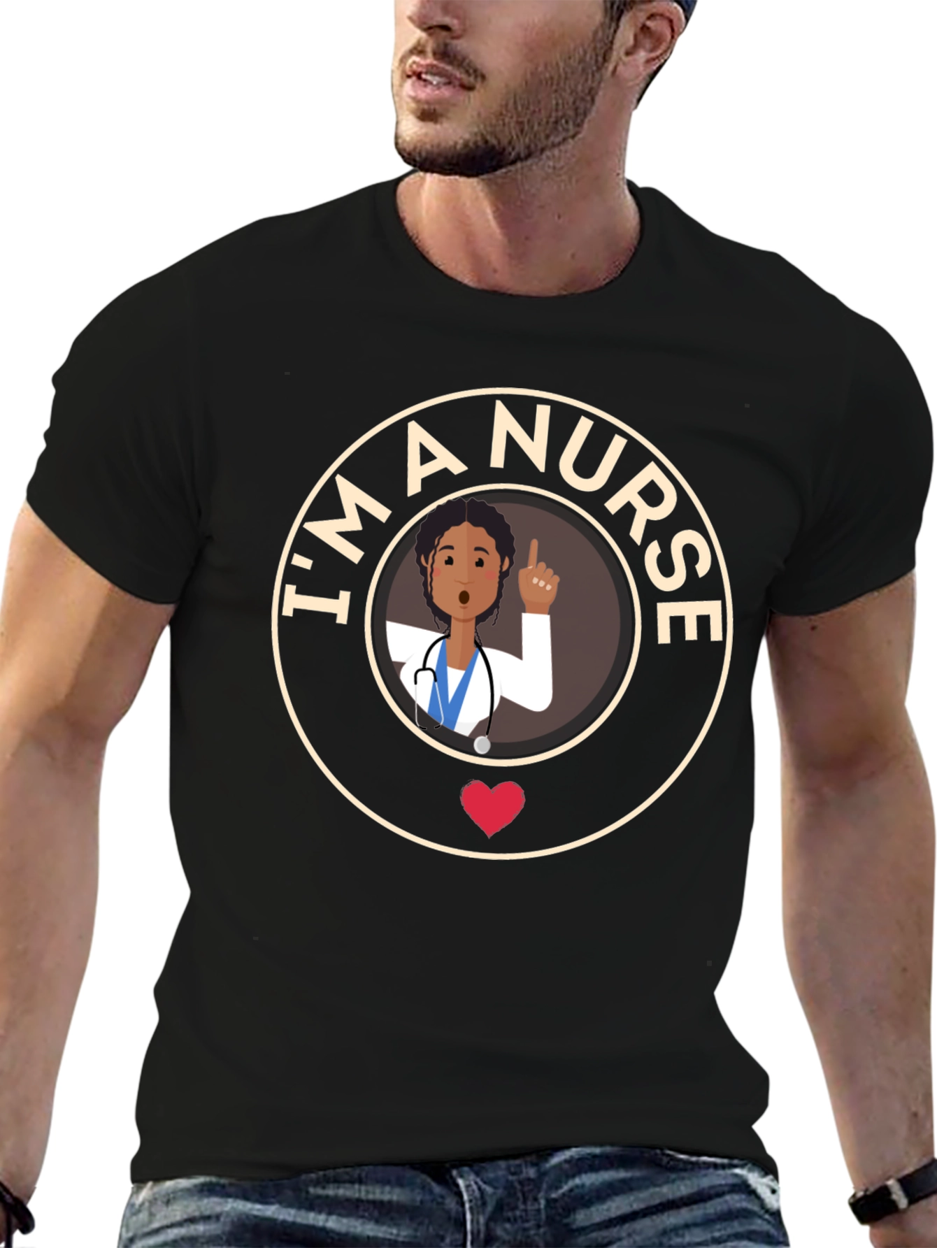 Im A Nurse Cartoon Graphic T-Shirt