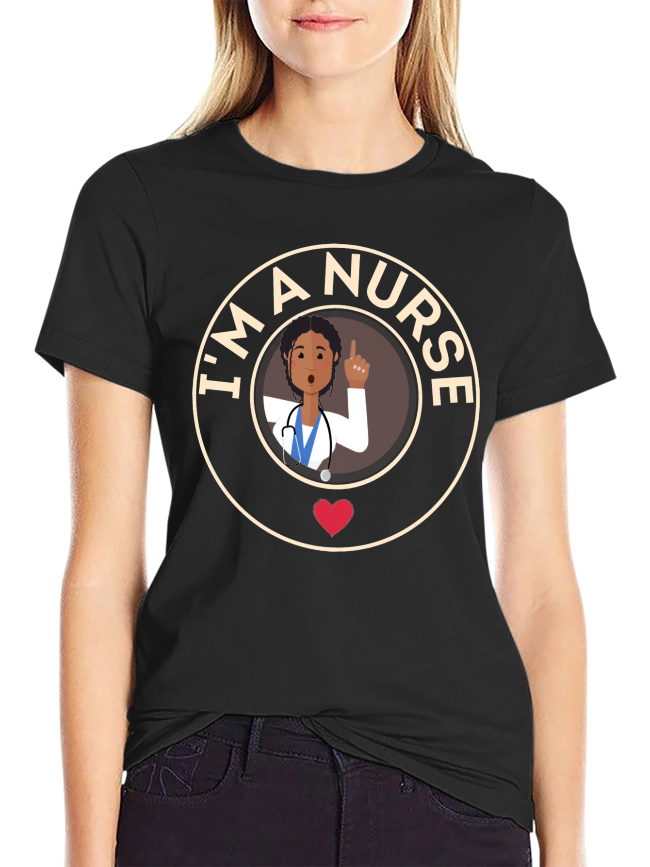 Im A Nurse Cartoon Graphic T-Shirt