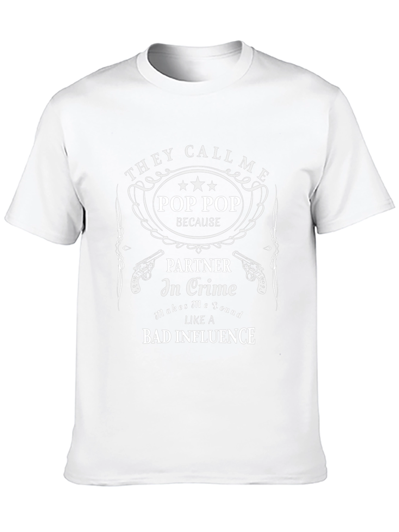 Pop Pop Partner in Crime Graphic T-Shirt