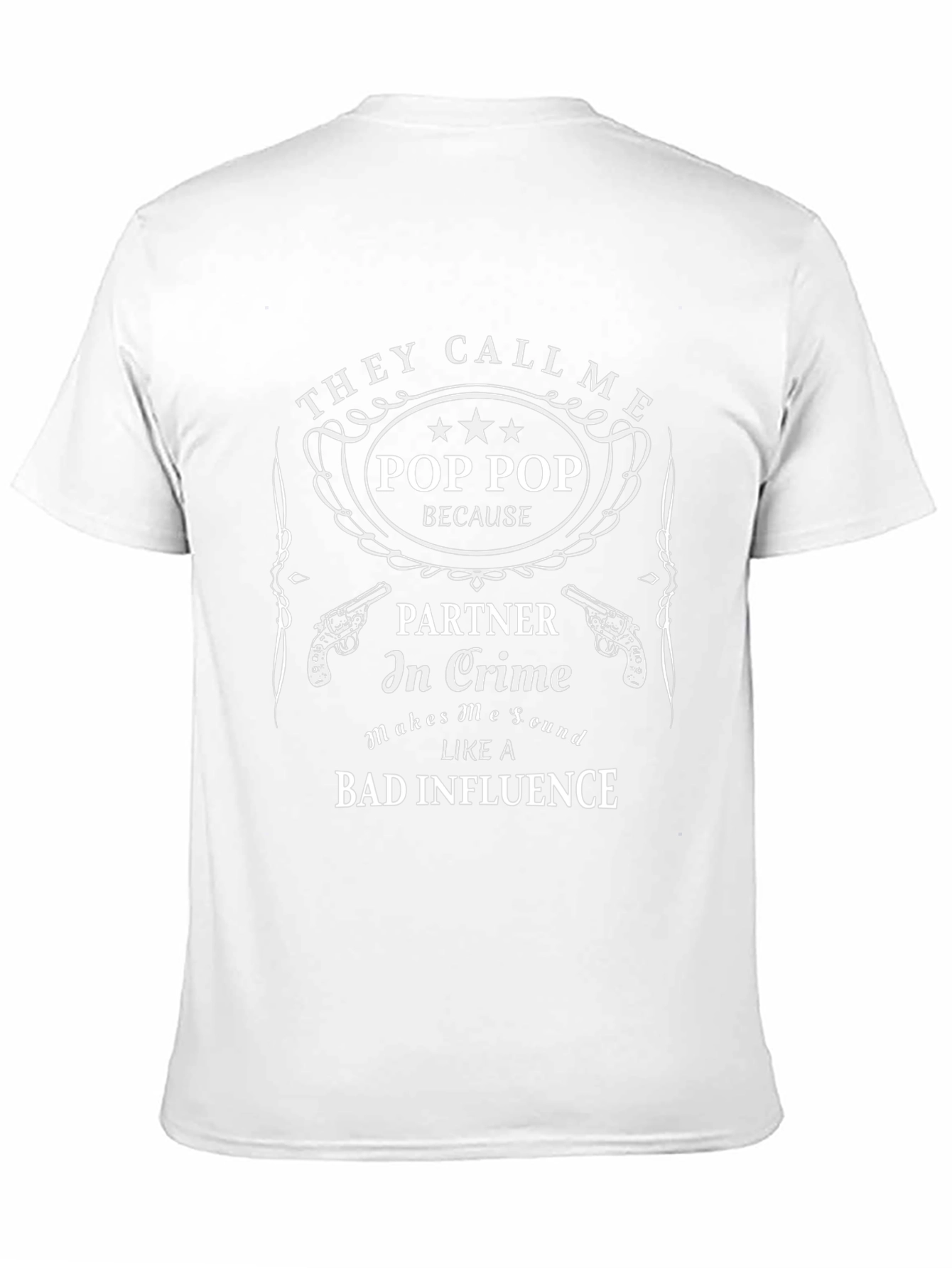 Pop Pop Partner in Crime Graphic T-Shirt