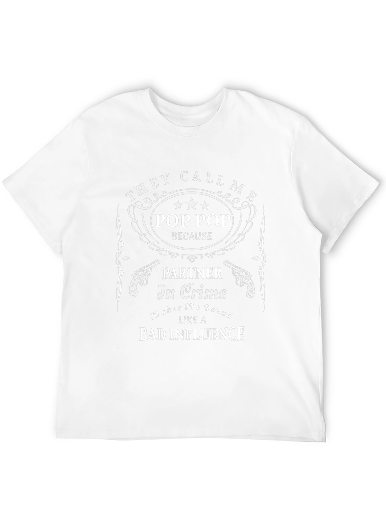 Pop Pop Partner in Crime Graphic T-Shirt